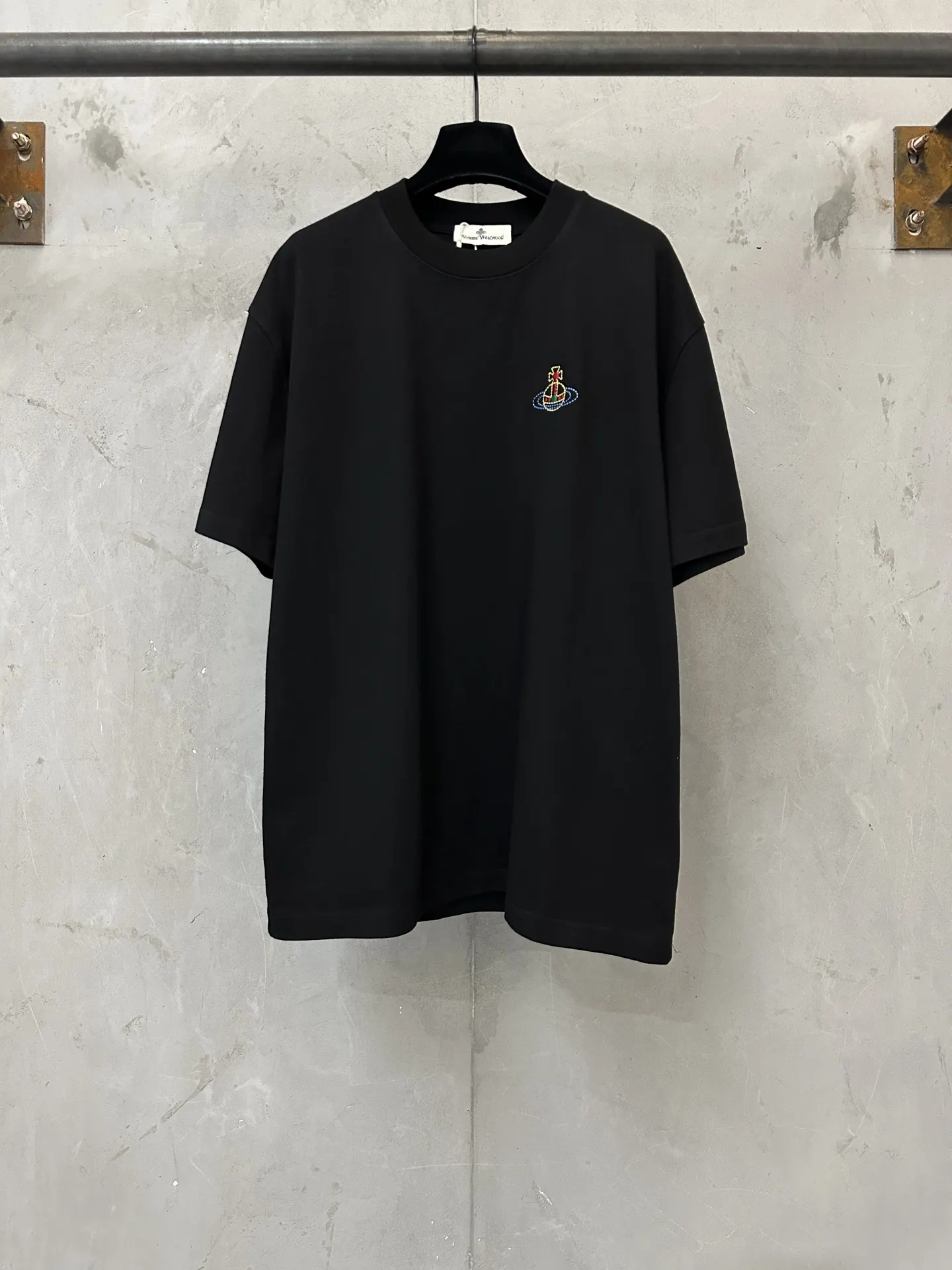 Orb Logo Embroidered Heavyweight Cotton T-Shirt D21024416