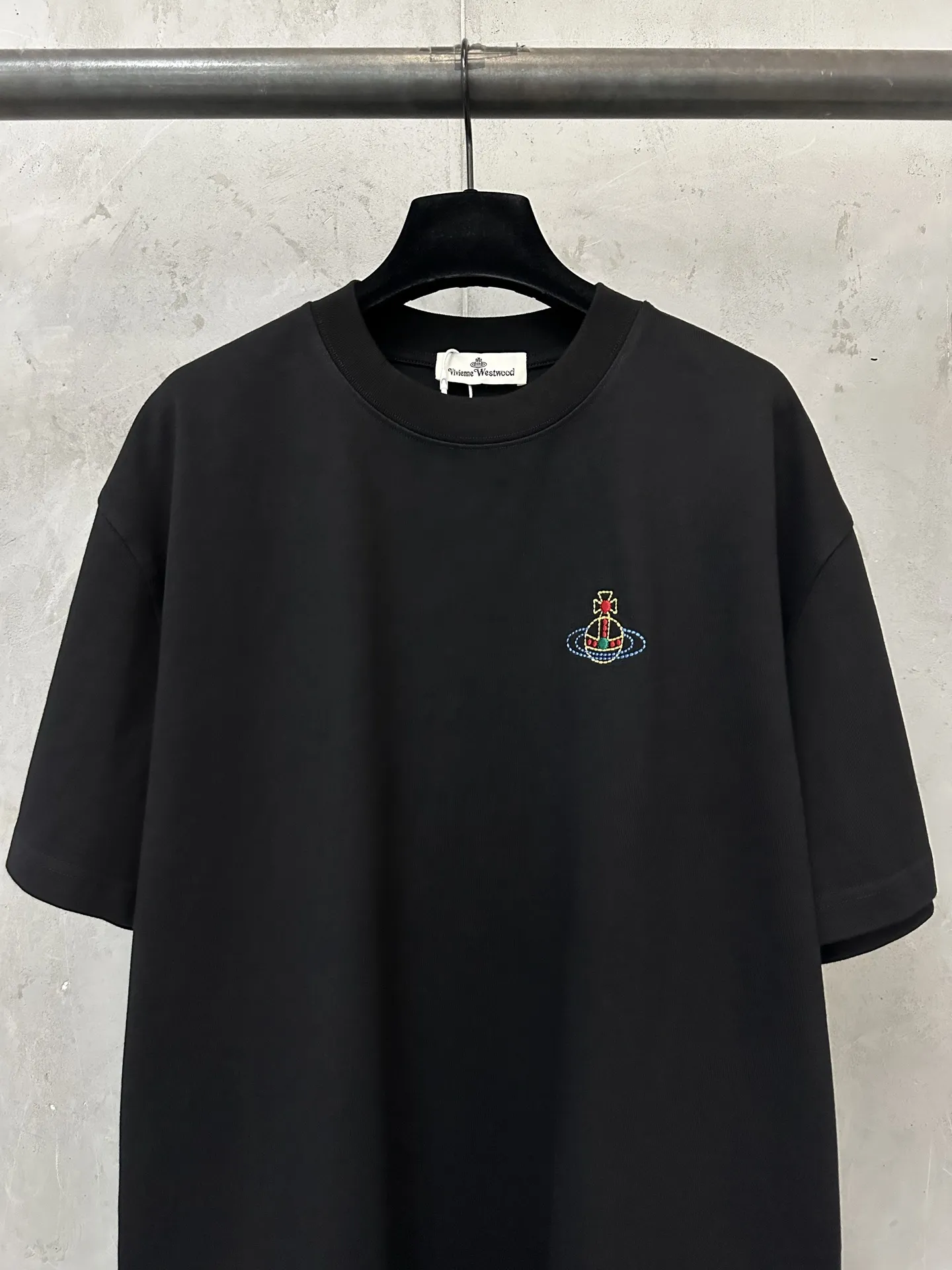 Orb Logo Embroidered Heavyweight Cotton T-Shirt D21024416 — view 3