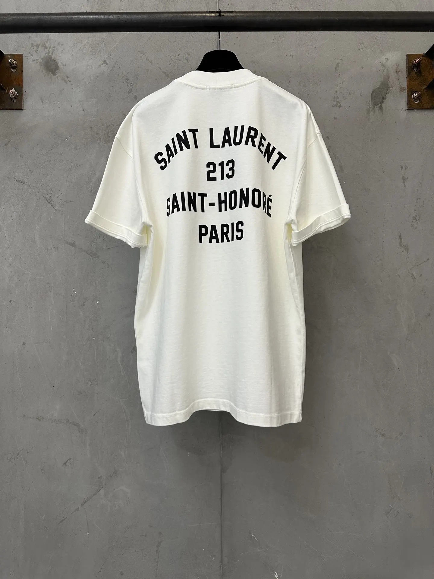 213 Saint-Honoré Address Print T-Shirt D21020209