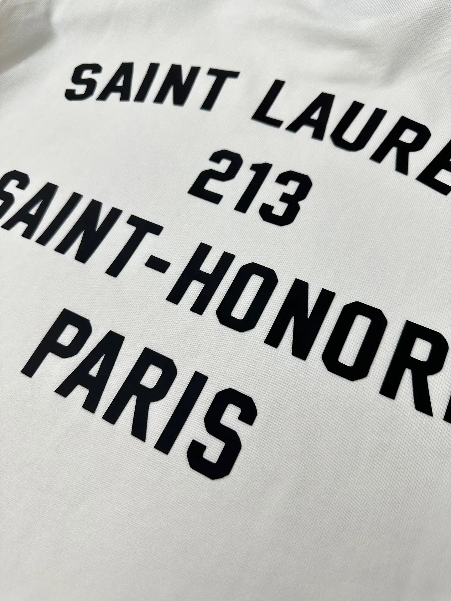 213 Saint-Honoré Address Print T-Shirt D21020209 — view 7