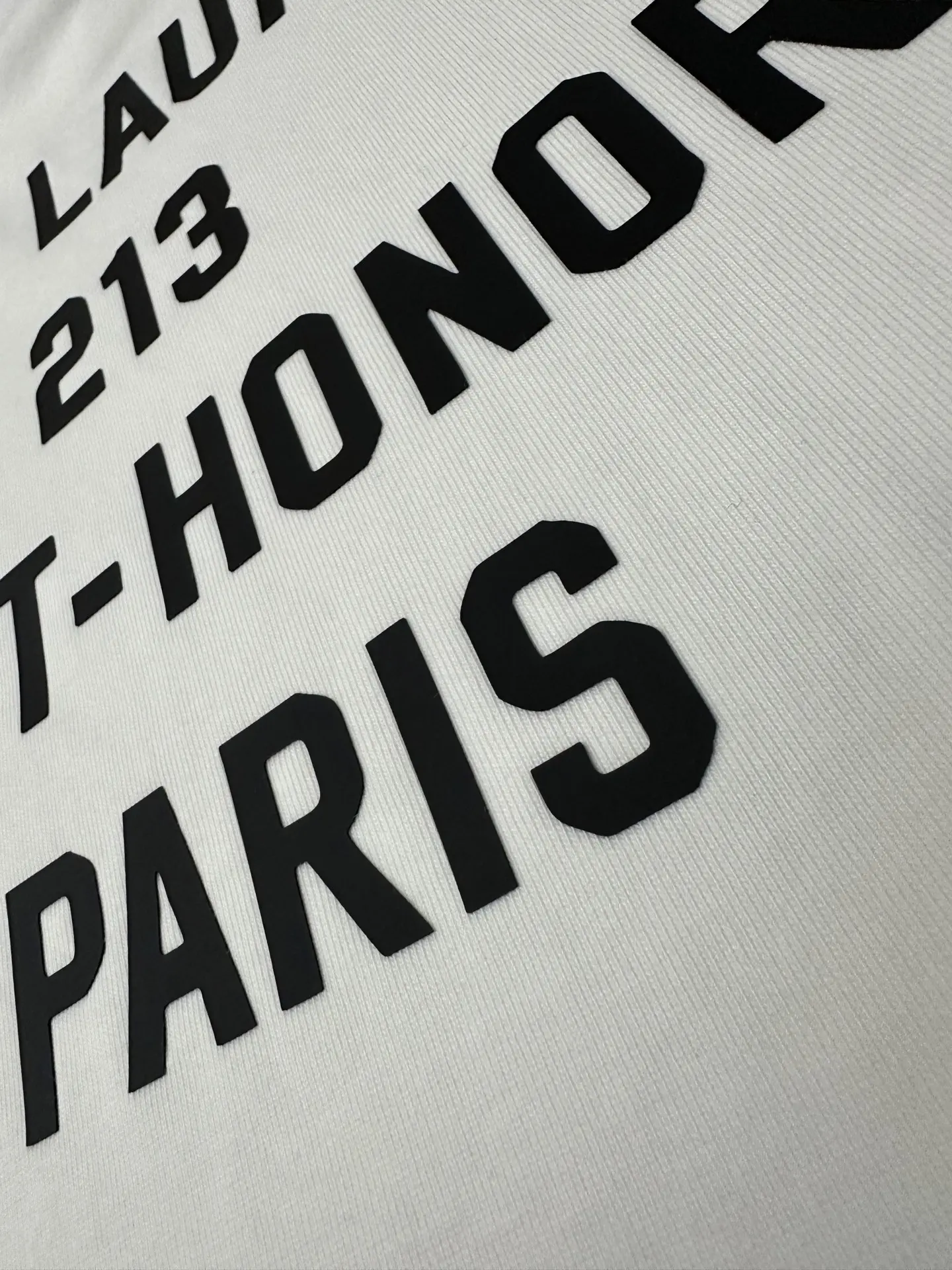 213 Saint-Honoré Address Print T-Shirt D21020209 — view 8