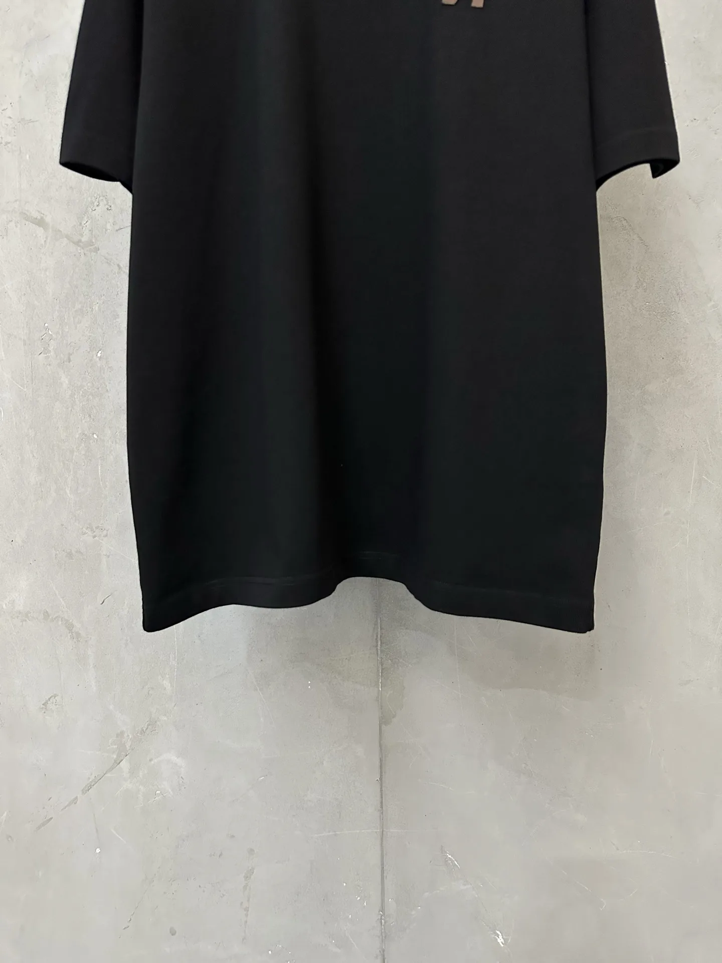 Leather Patch Heavyweight Cotton T-Shirt D21021803 — view 4