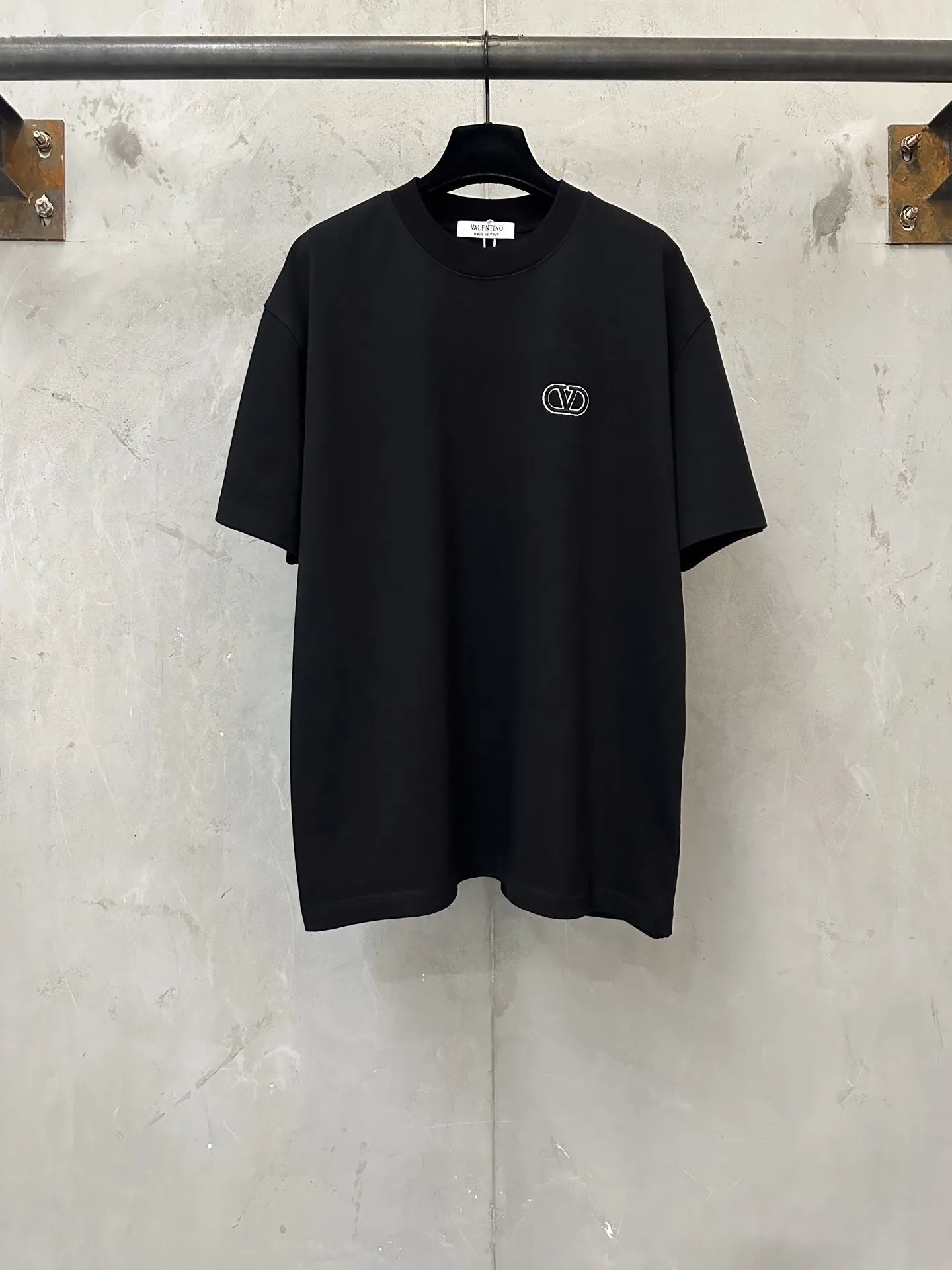 VLogo Embroidered Heavyweight Cotton T-Shirt D21021949