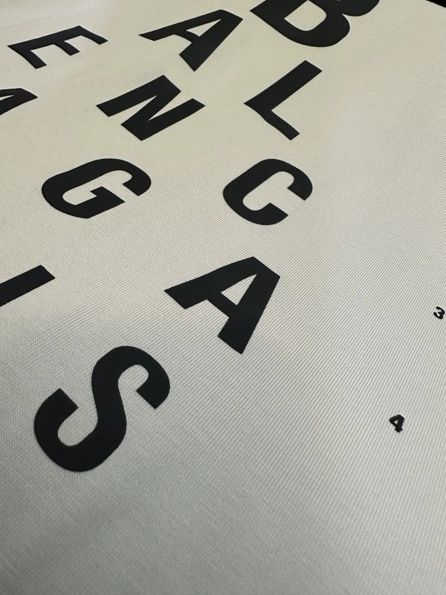 Eye Chart Distressed Cotton T-Shirt D21512828 — view 8