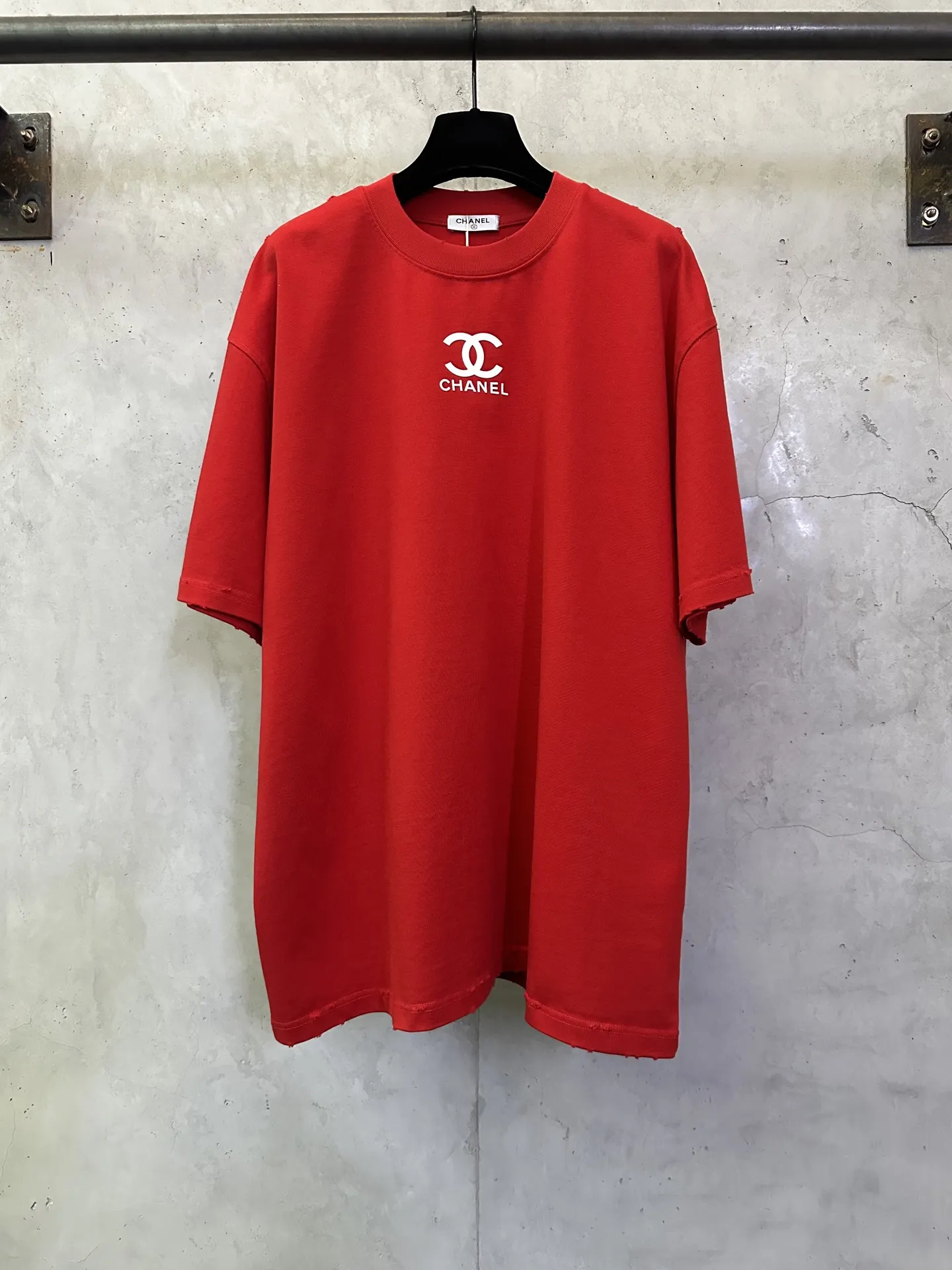 Logo Print Heavyweight Cotton T-Shirt D22012847