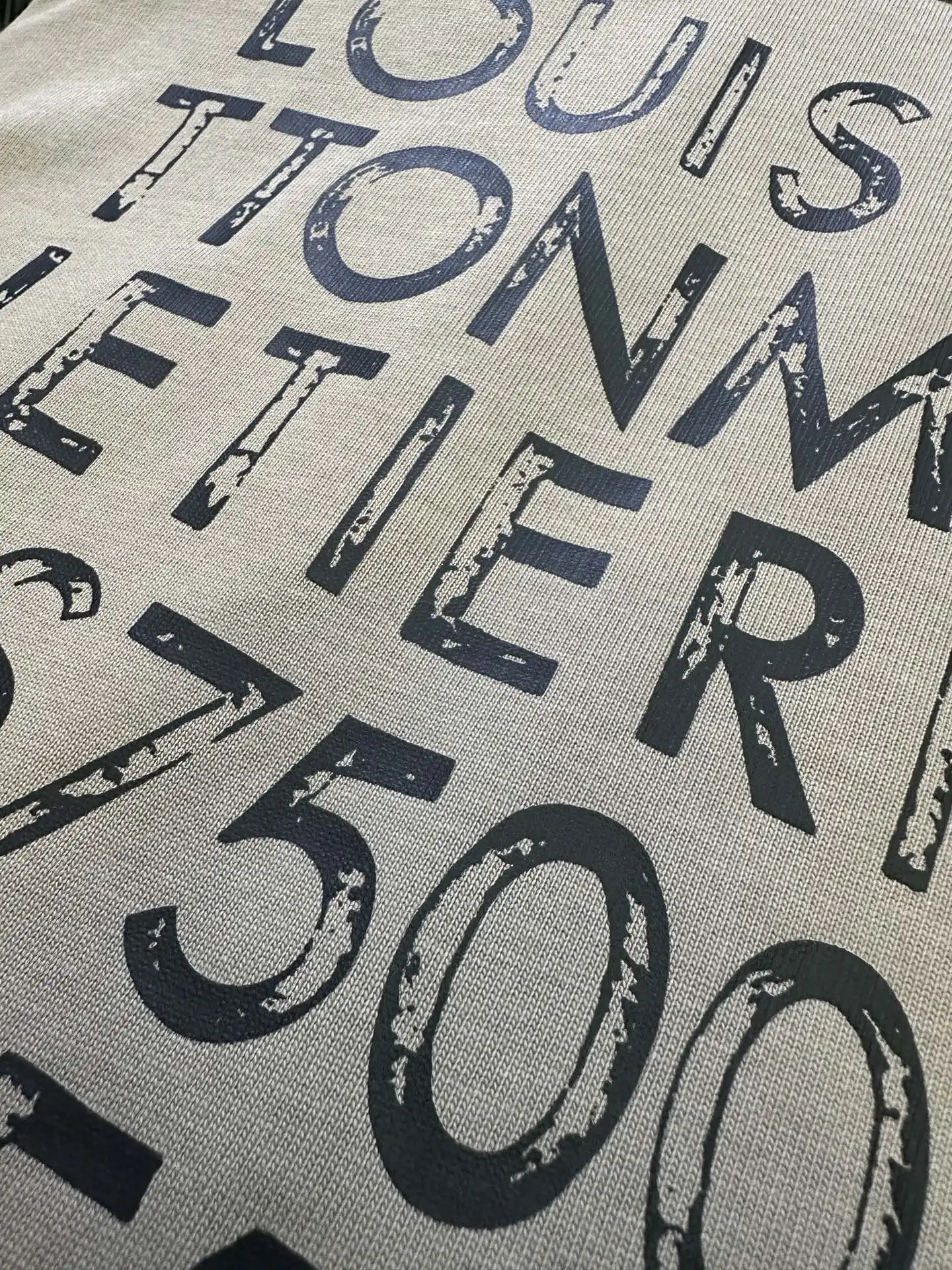 L.V.M. Logo Print Heavyweight Cotton T-Shirt D22512764 — view 8