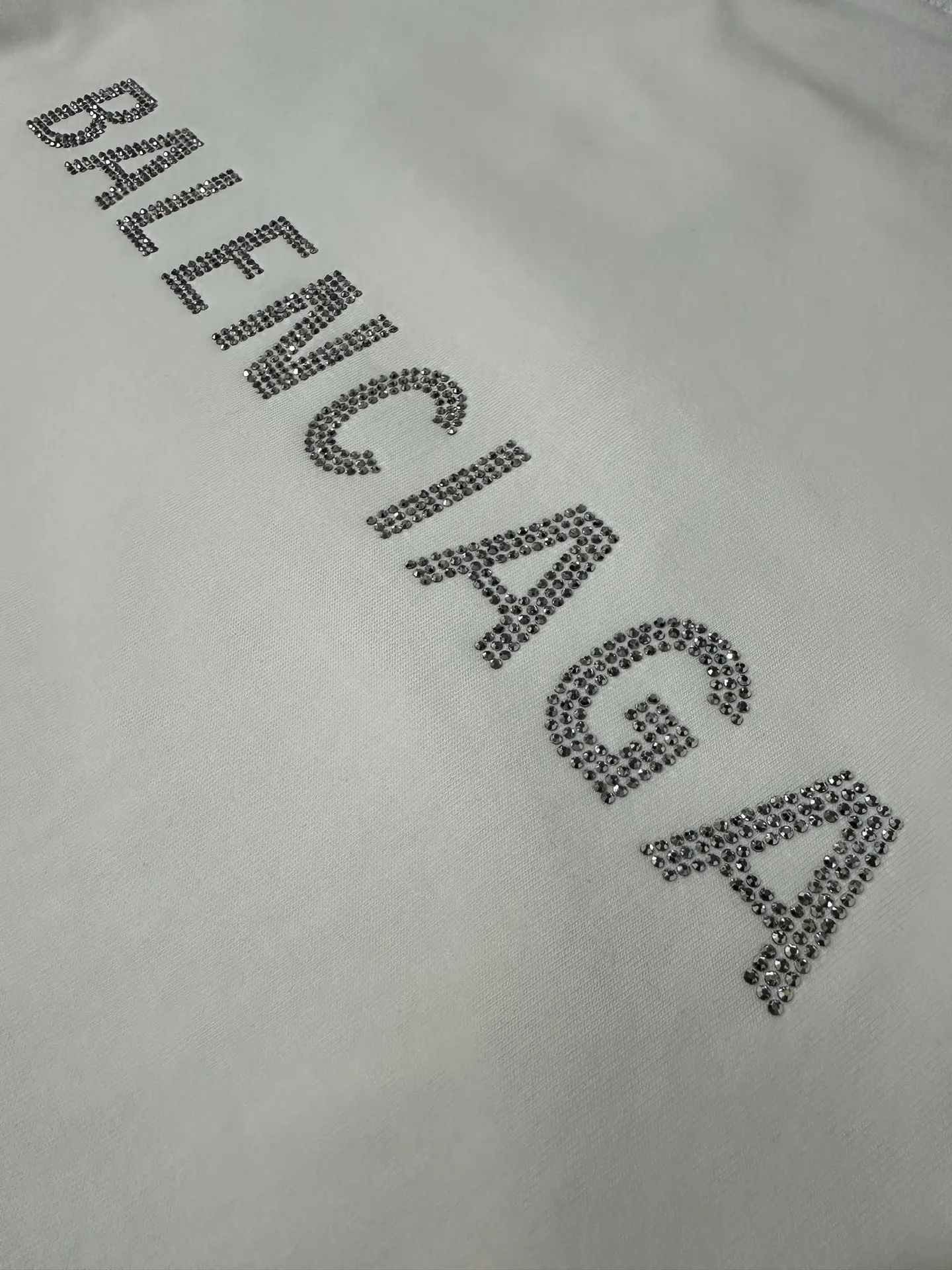 Rhinestone Logo Long-Sleeve T-Shirt D23024451 — view 8