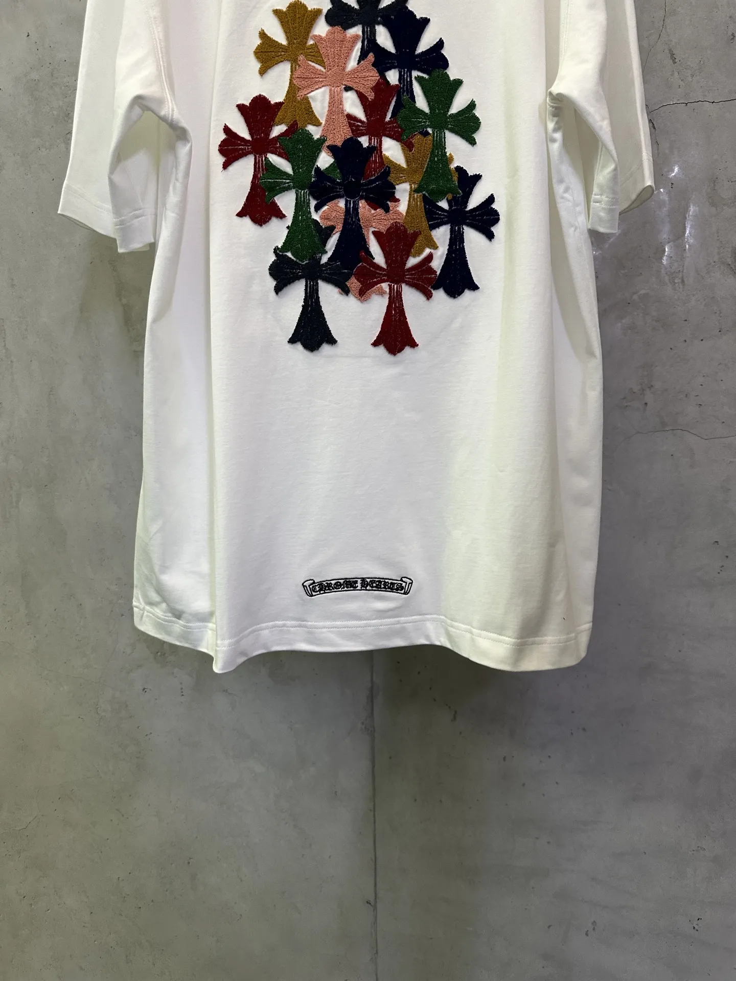 Embroidered Cross Logo Cotton T-Shirt D23012833 — view 6