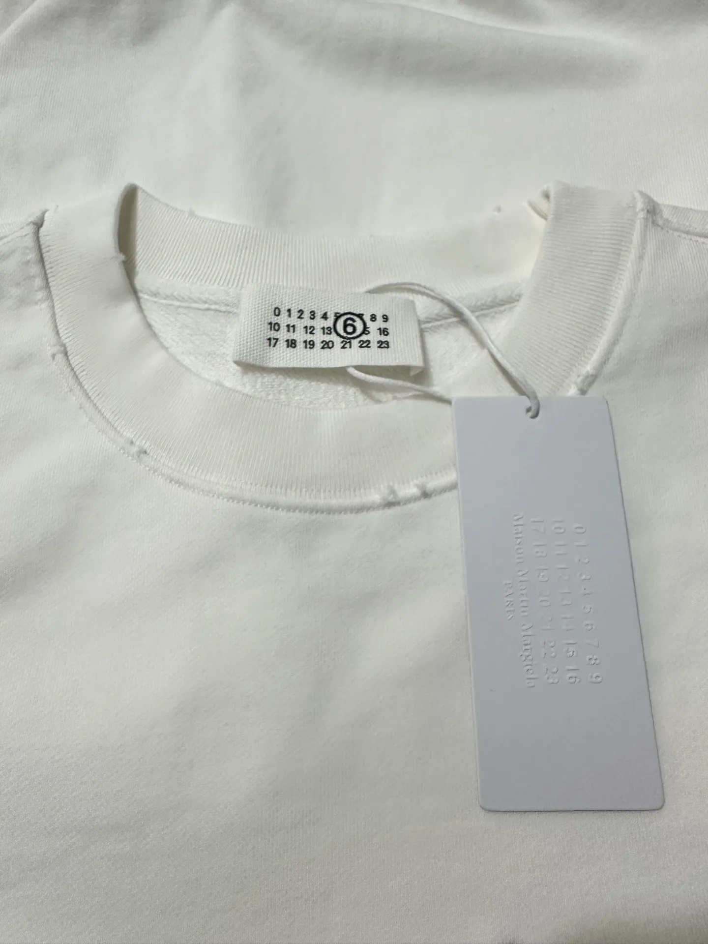 MM6 Embroidered Heavyweight Cotton Sweatshirt D25021819 — view 6