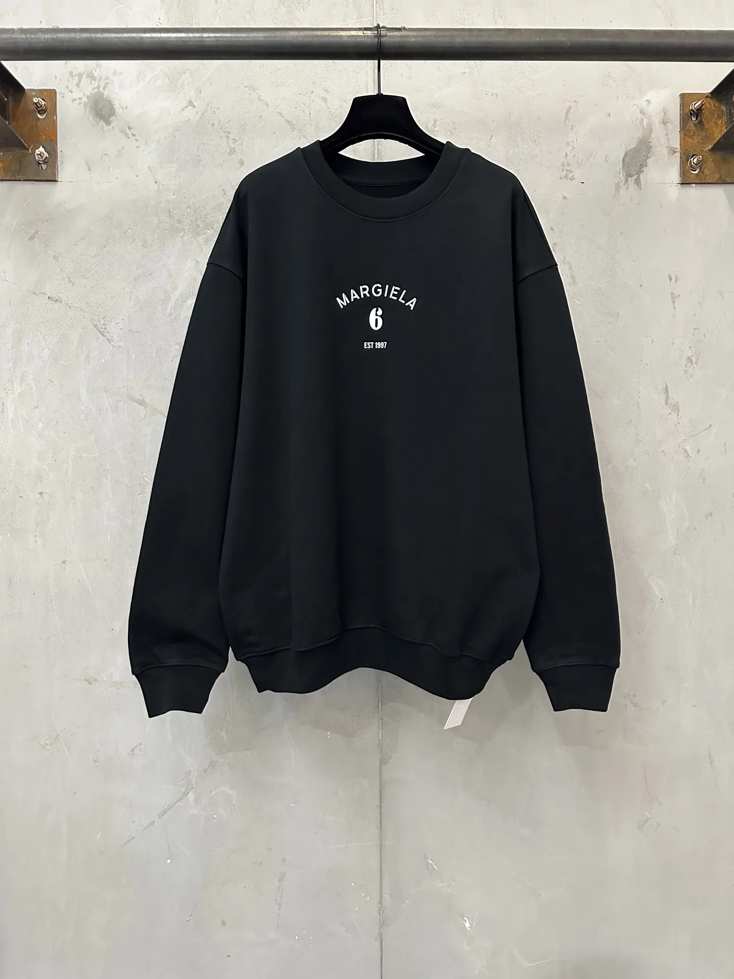 MM6 Logo Embroidered Cotton Sweatshirt D25021817