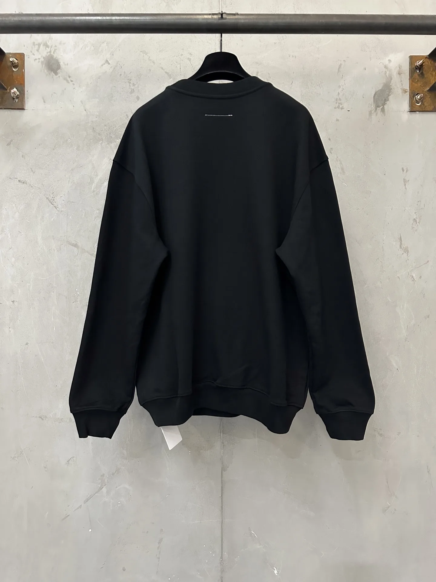 MM6 Logo Embroidered Cotton Sweatshirt D25021817 — view 2