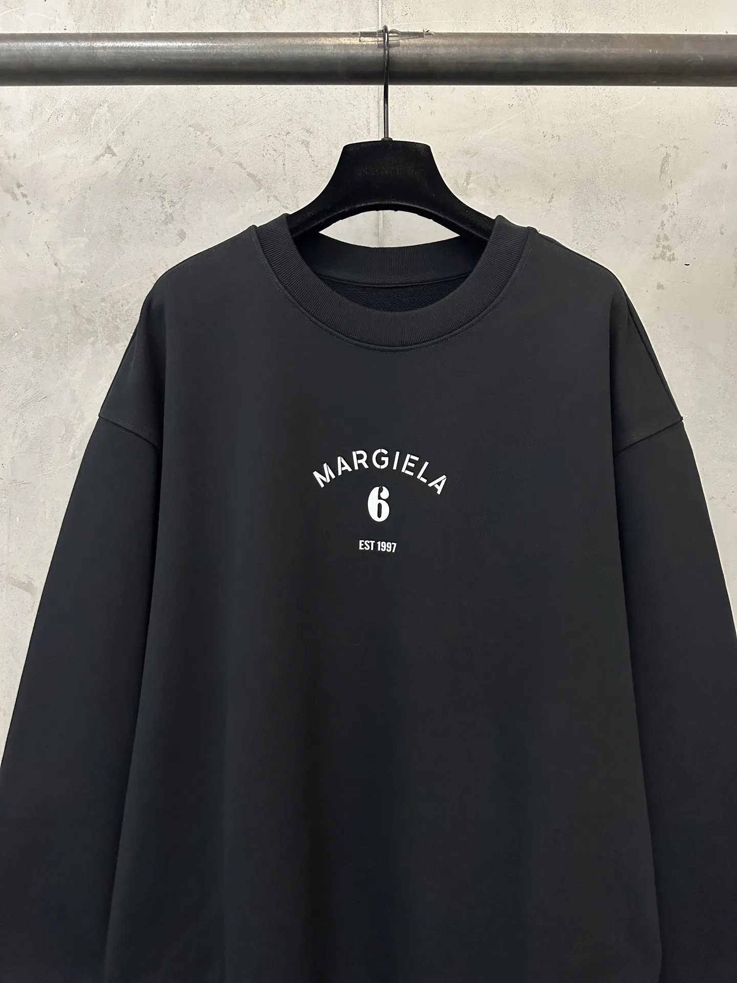 MM6 Logo Embroidered Cotton Sweatshirt D25021817 — view 3