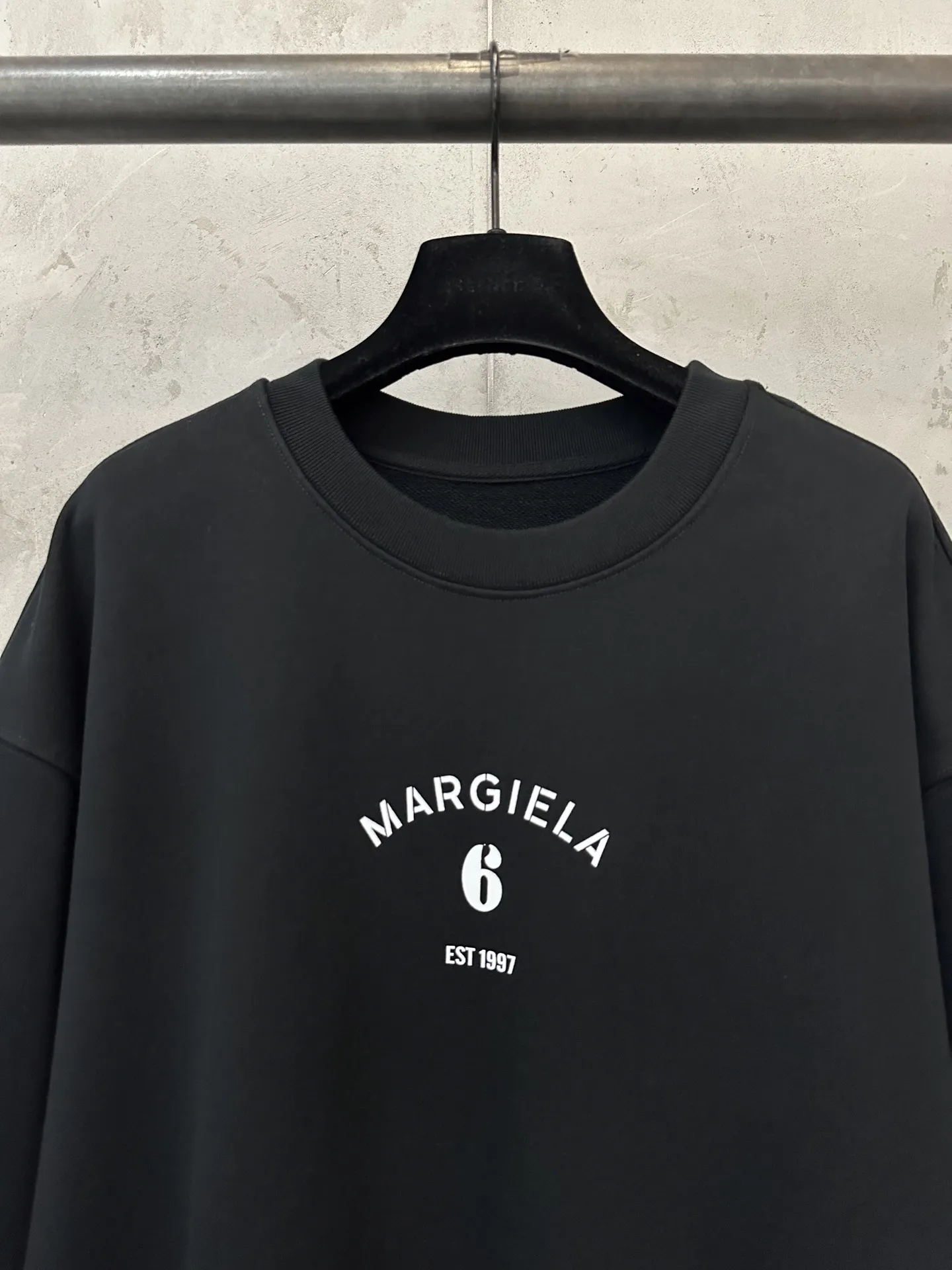 MM6 Logo Embroidered Cotton Sweatshirt D25021817 — view 5
