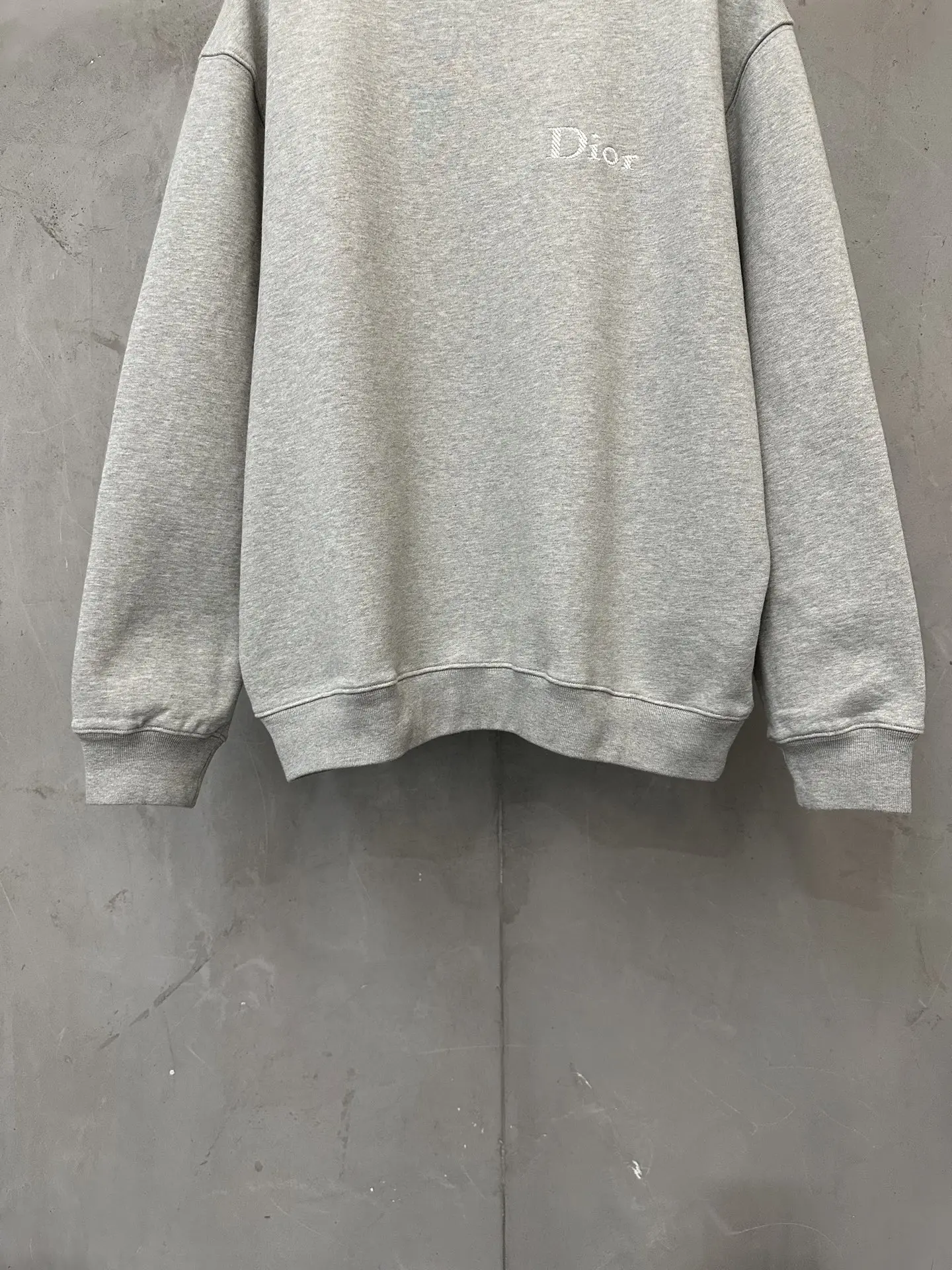 Logo Embroidery Heavyweight Cotton Sweatshirt D25020131 — view 4