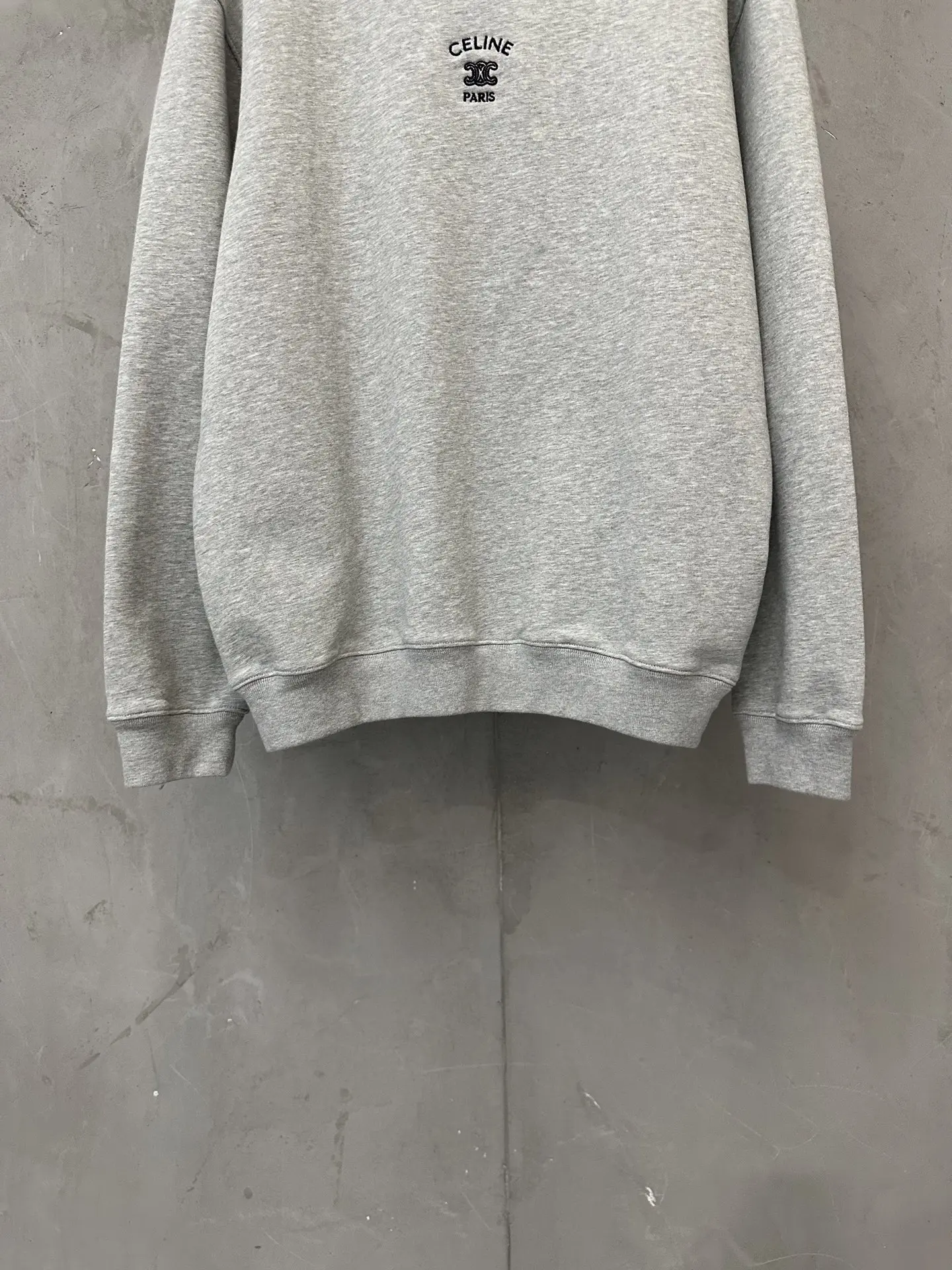Triomphe Logo Embroidered Cotton Sweatshirt D26024411 — view 4