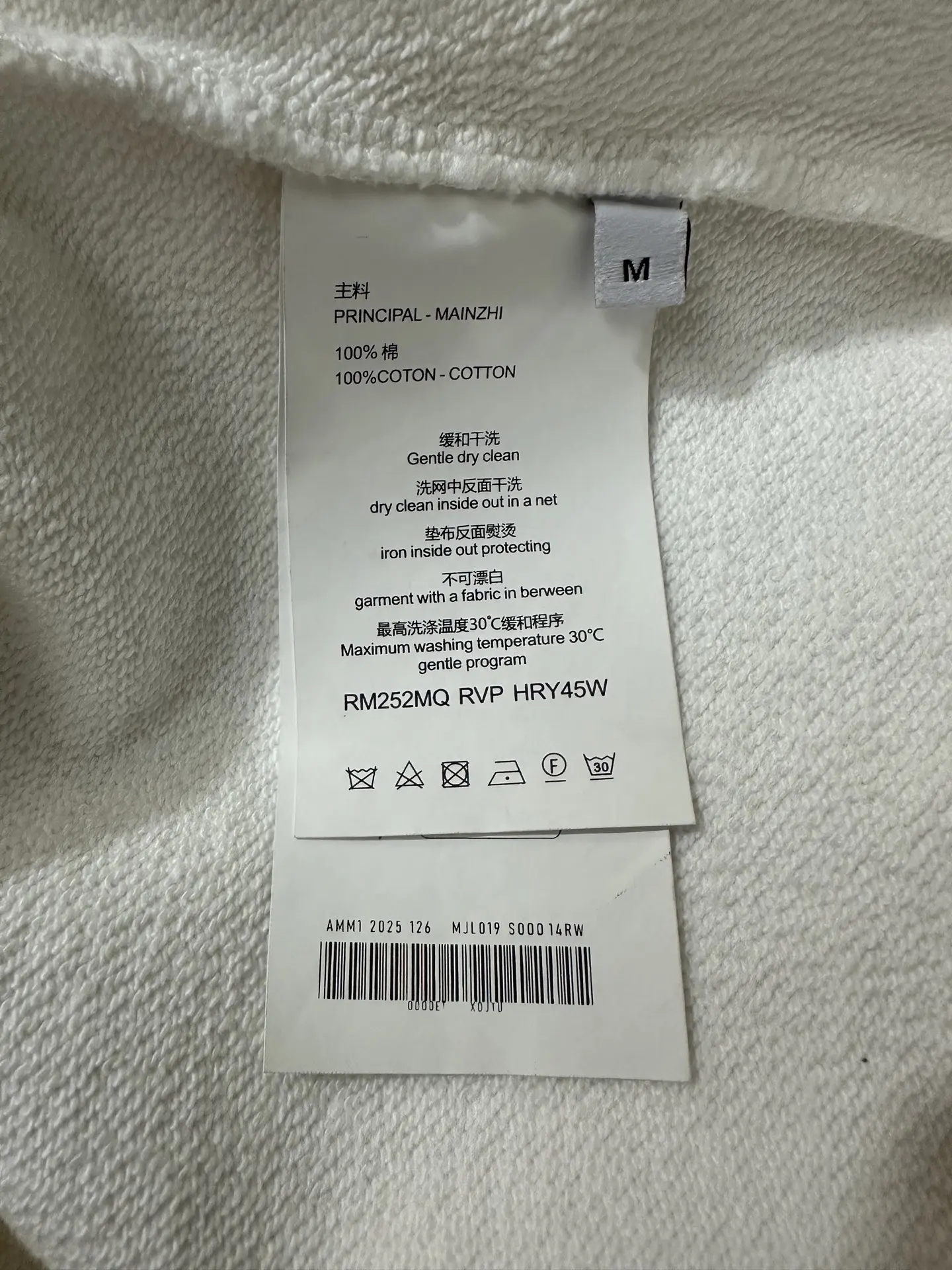 Triomphe Logo Embroidered Cotton Sweatshirt D26024410 — view 9