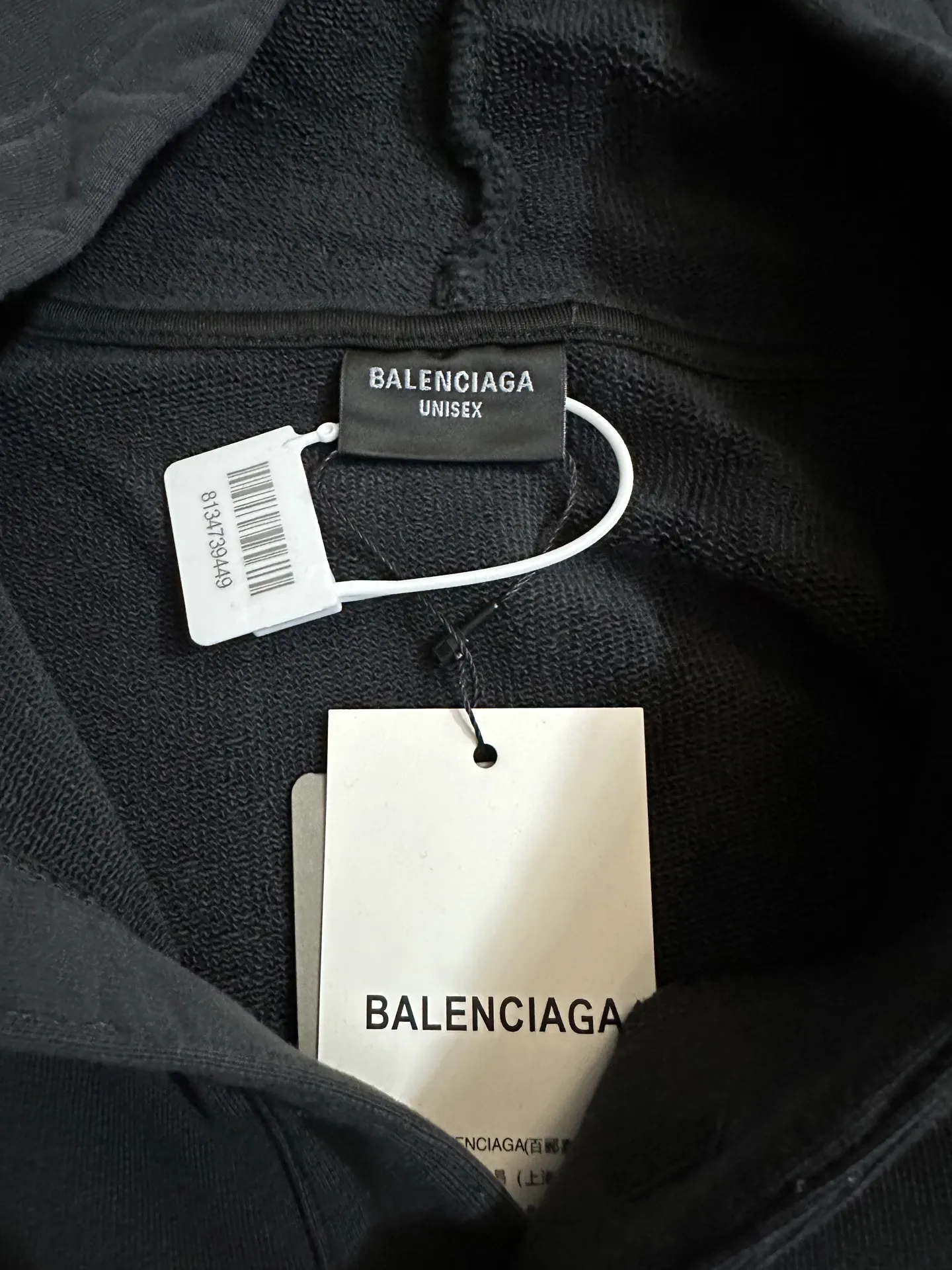 Logo Embroidery Open-Neck Hoodie D29020238 — view 8