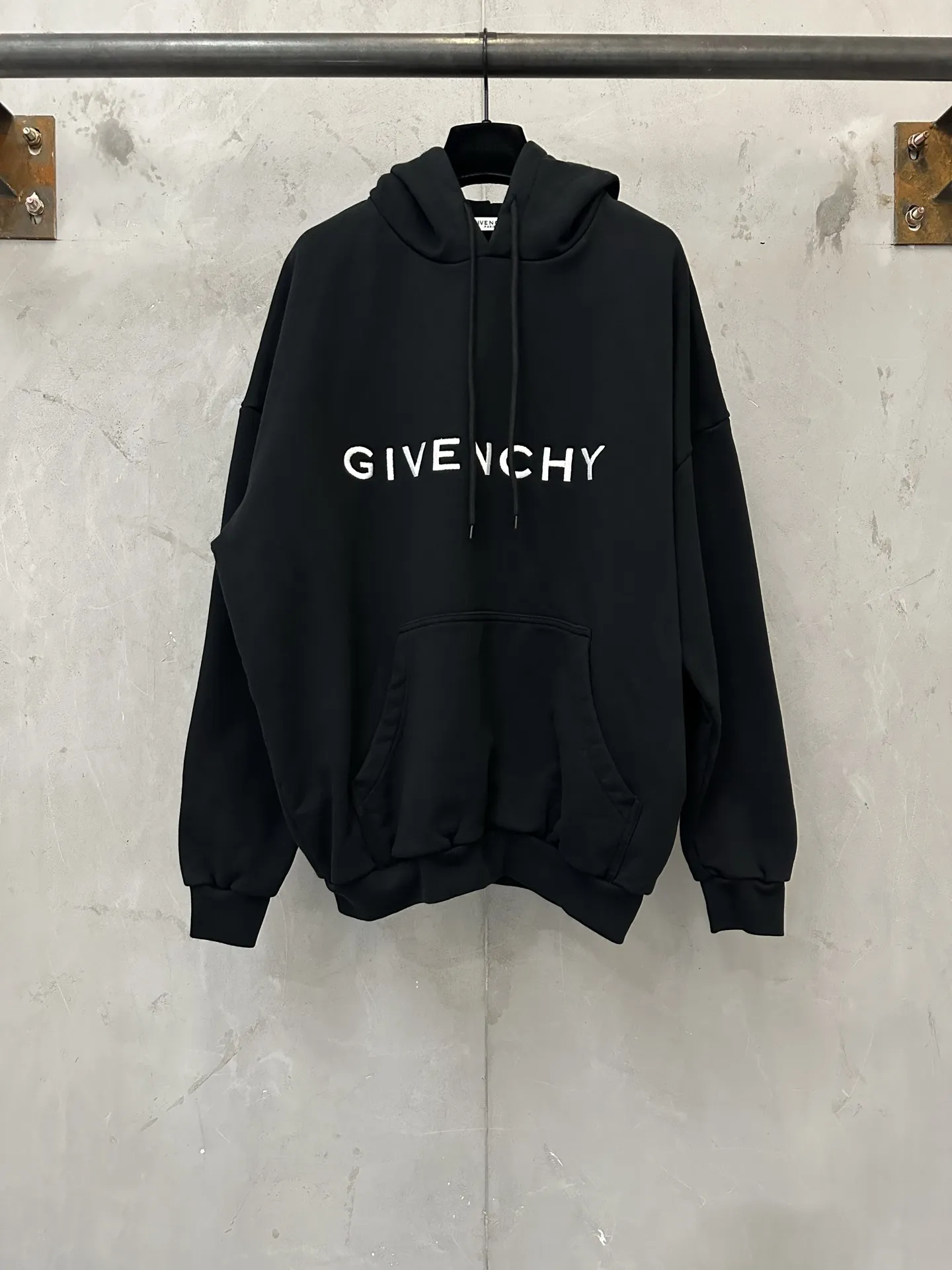 Logo Embroidered Cotton-Jersey Hoodie D29021769