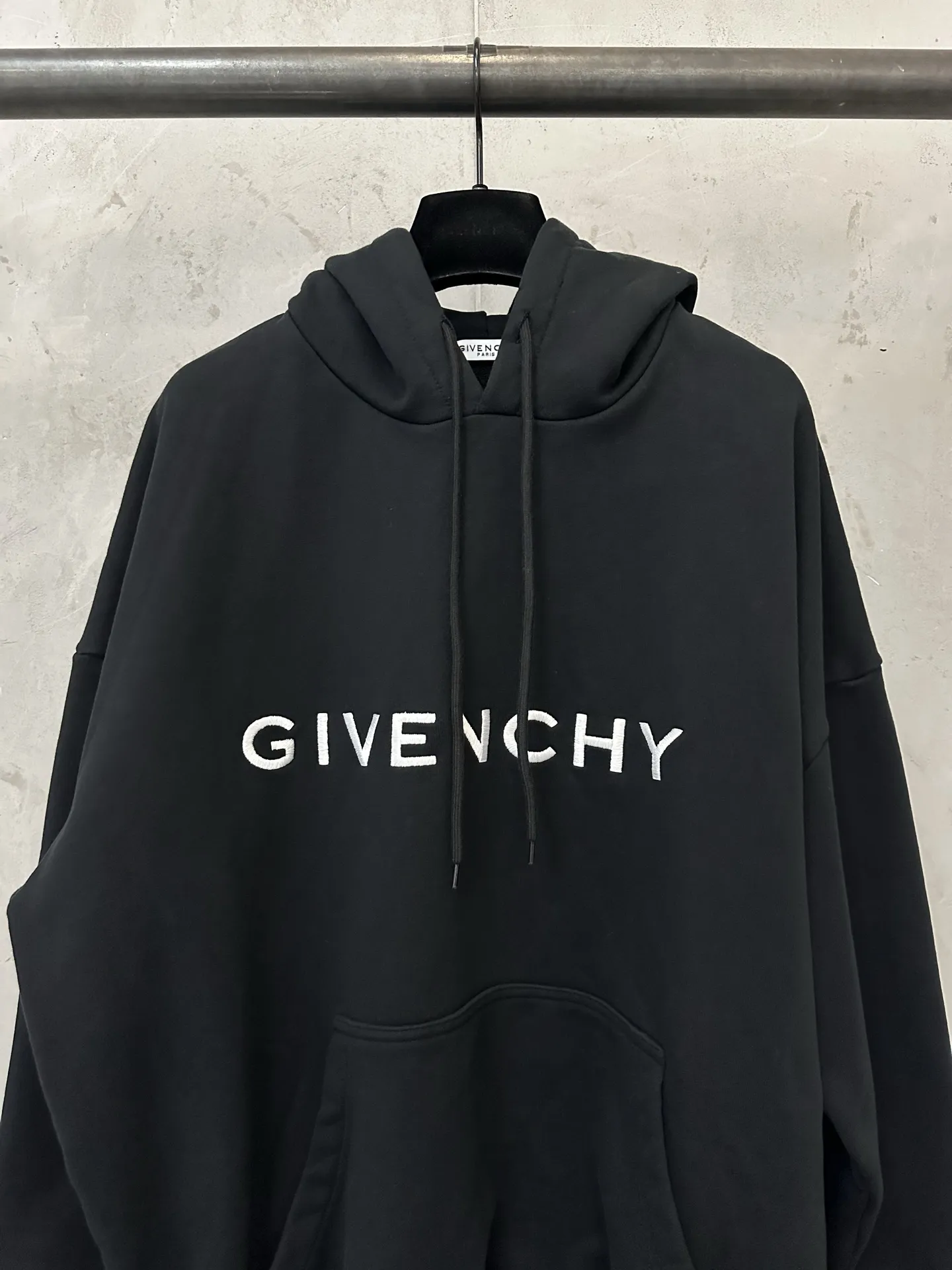 Logo Embroidered Cotton-Jersey Hoodie D29021769 — view 3