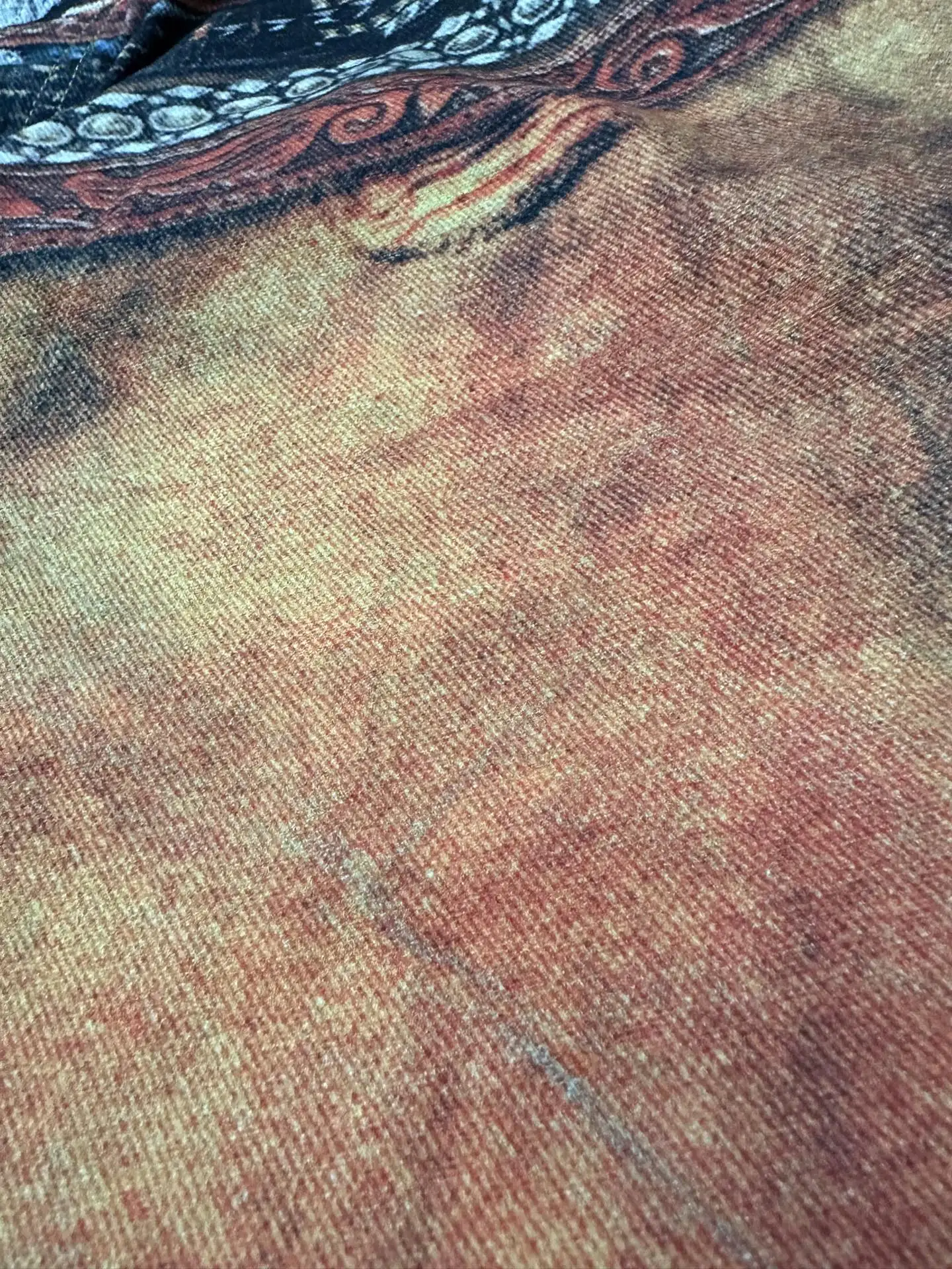 Trompe L'oeil Print Wide-Leg Jeans D31023524 — view 9