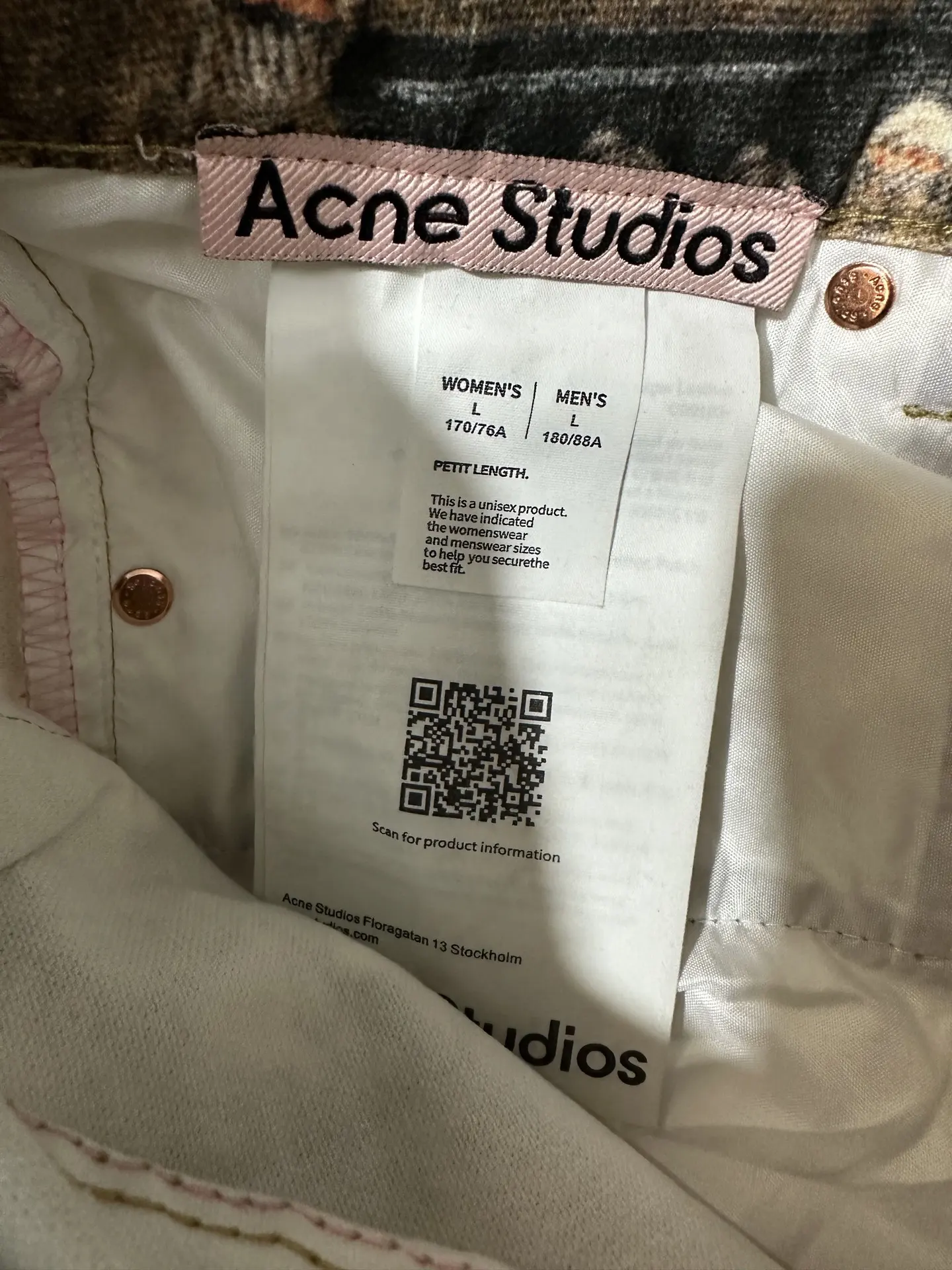 Trompe L'oeil Print Wide-Leg Jeans D31023524 — view 10
