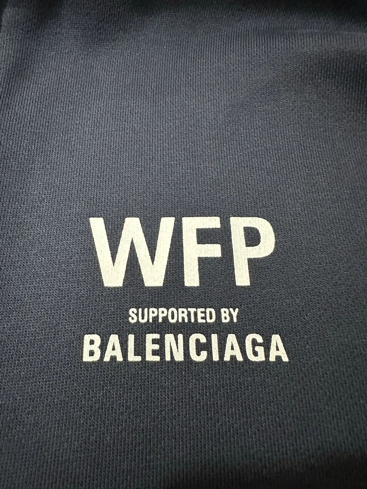 WFP Logo Print Zip-Up Hoodie D31021823 — view 7