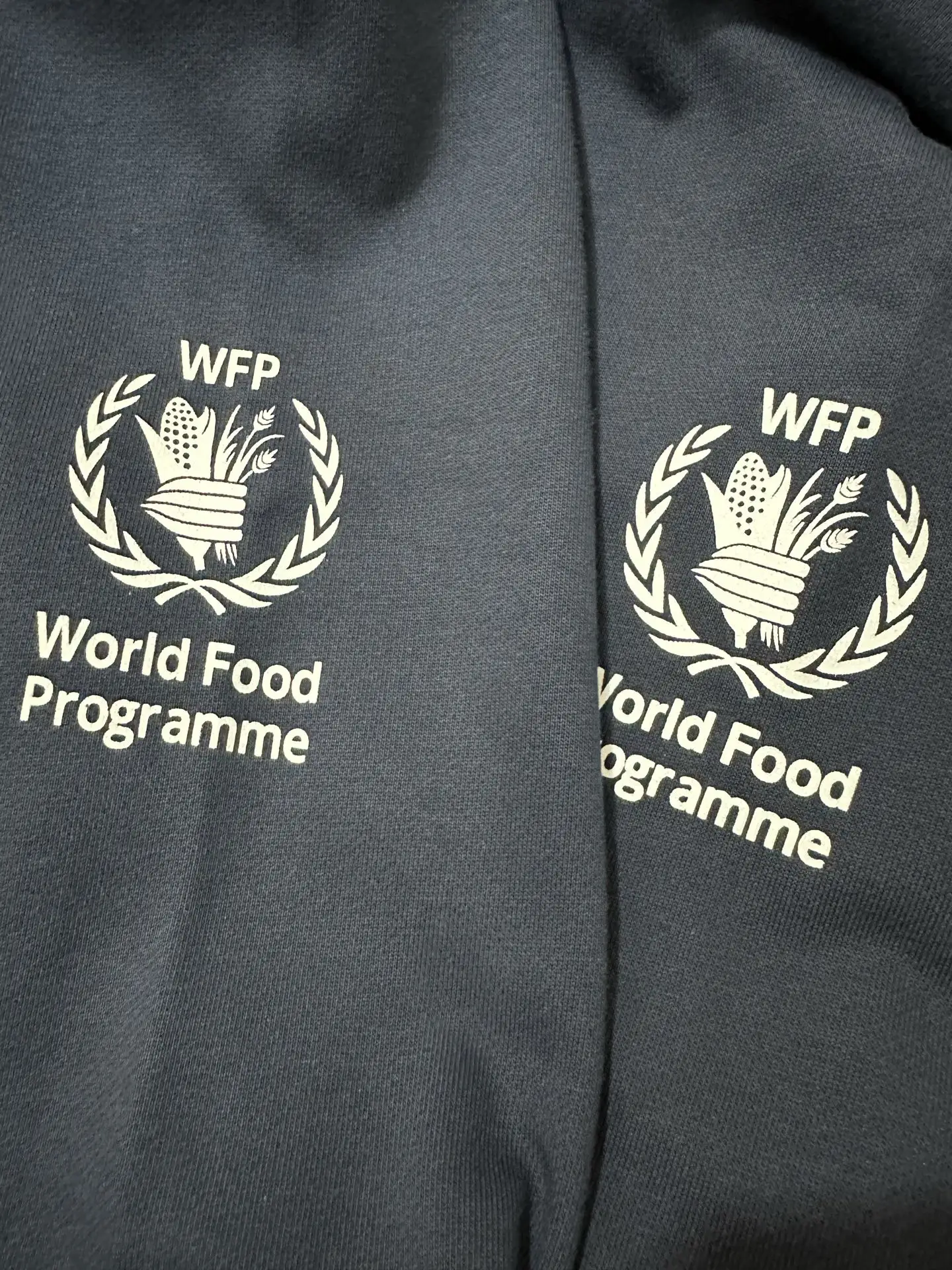 WFP Logo Print Zip-Up Hoodie D31021823 — view 8