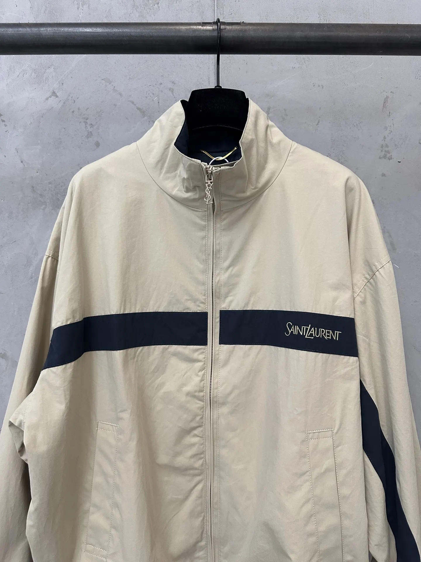 Embroidered Cotton Canvas Zip-Up Jacket D33021799 — view 3