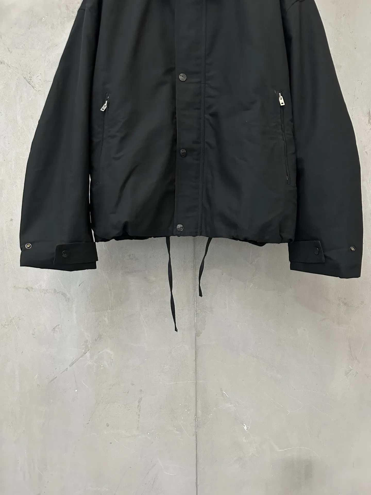Leather-Trimmed Cotton Twill Jacket D44024439 — view 4