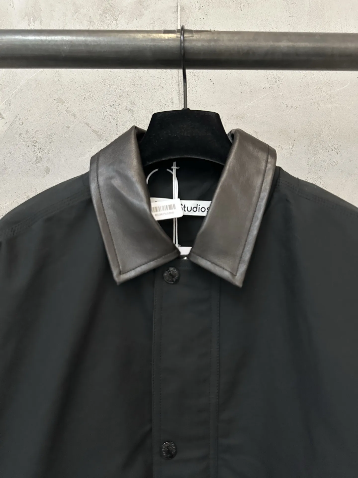 Leather-Trimmed Cotton Twill Jacket D44024439 — view 5