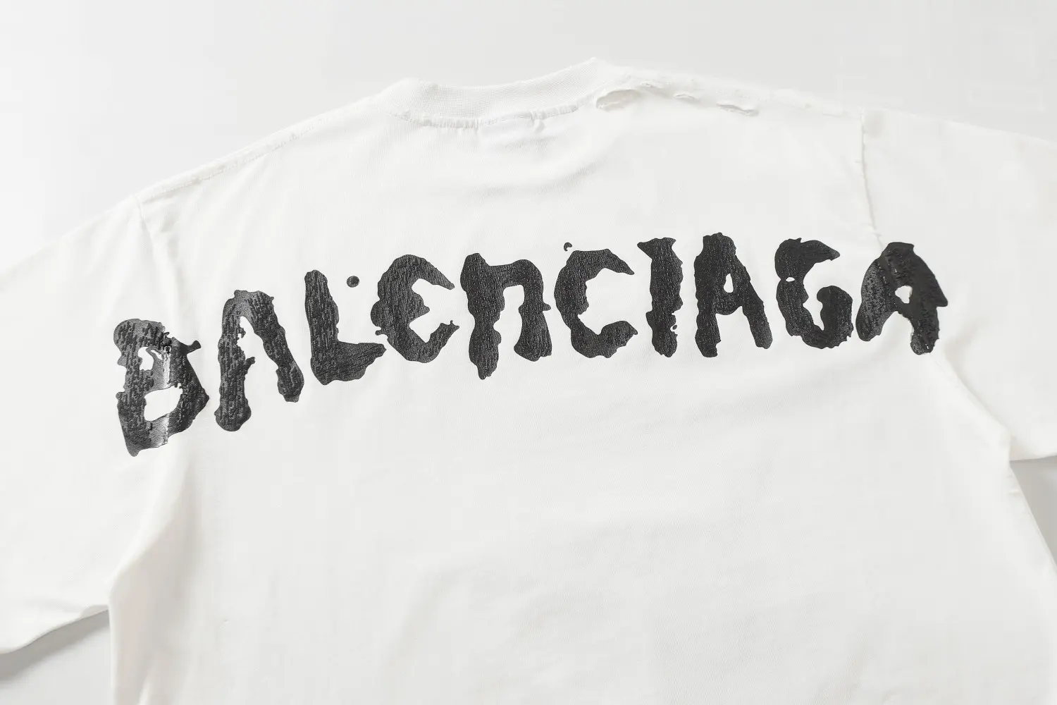 Oversized Distressed Cotton-Jersey T-Shirt D11519961 — view 4