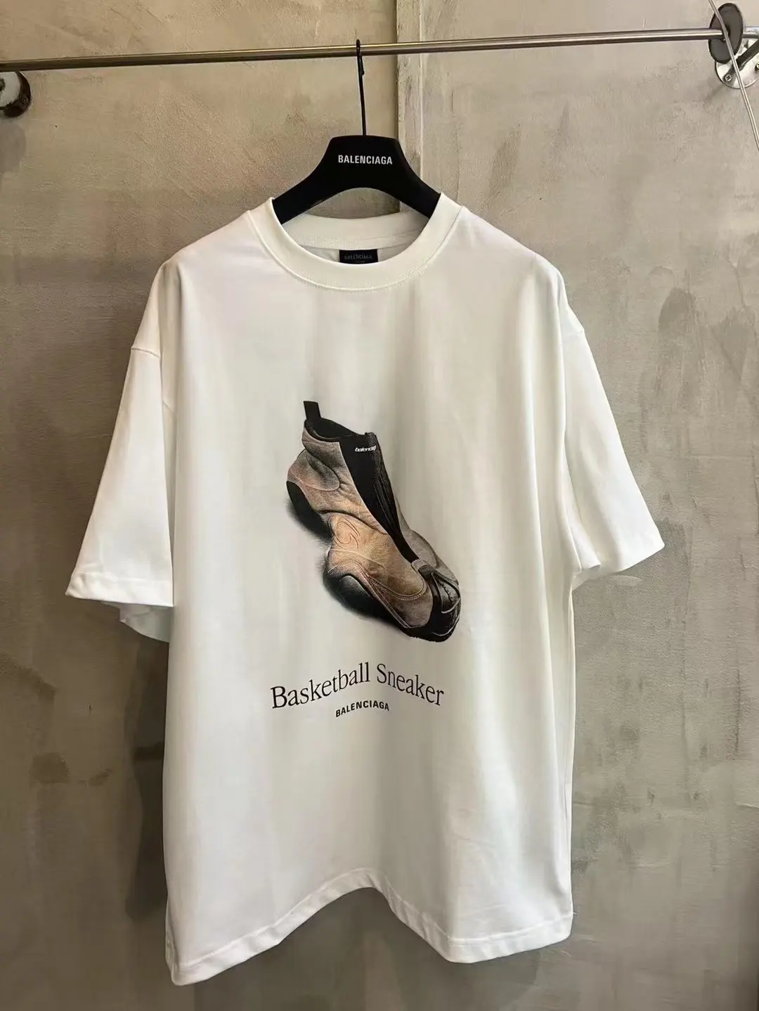 Basketball Sneaker Graphic Oversized T-Shirt D11519944