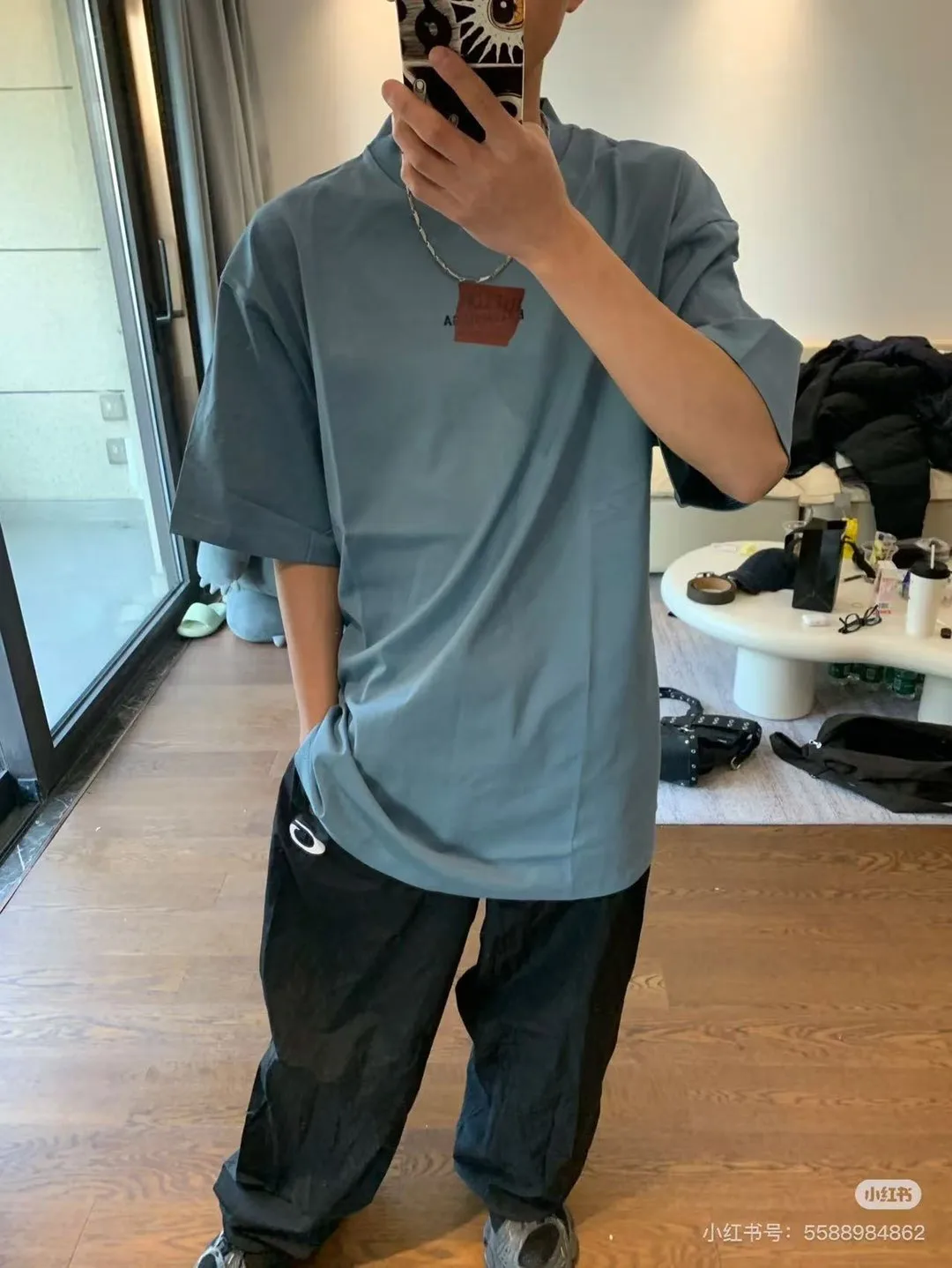 Embroidered Logo Oversized T-Shirt D15520015 — view 7