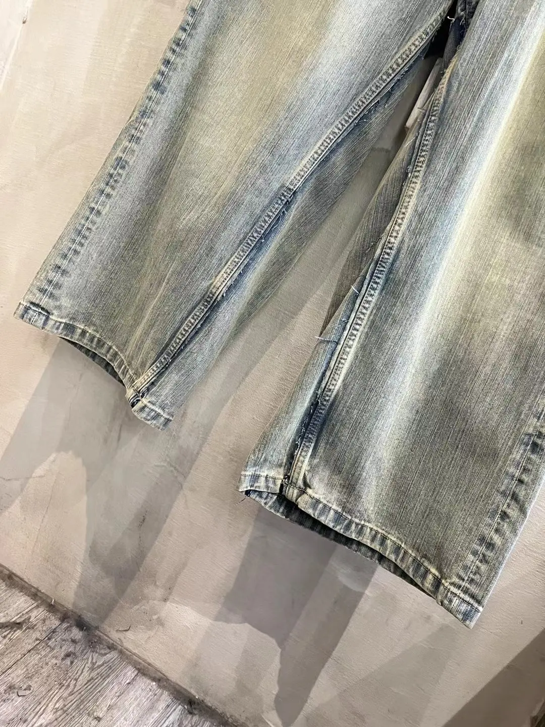 Panelled Wide-Leg Denim Jeans D28019915 — view 12