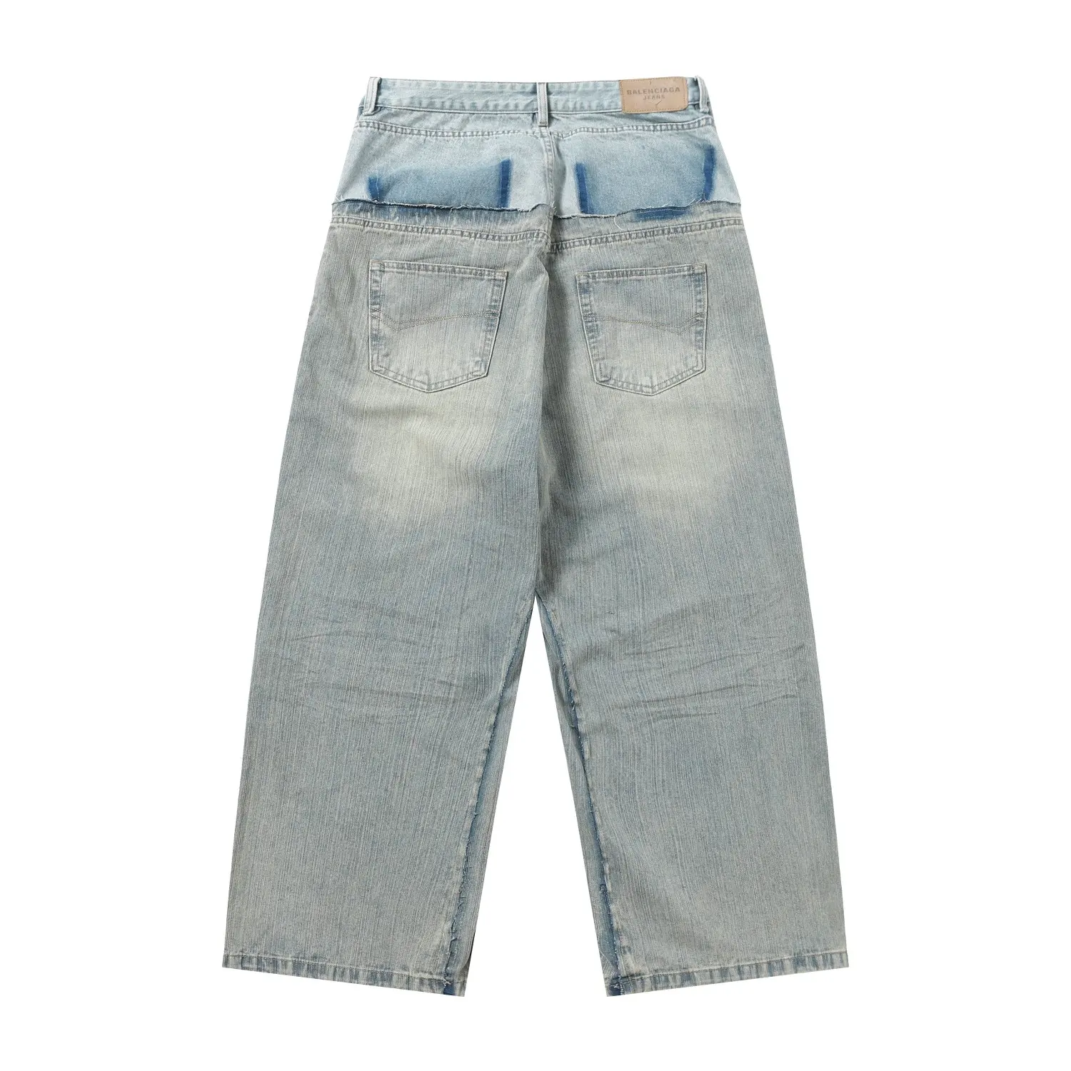 Panelled Wide-Leg Denim Jeans D28019915 — view 18