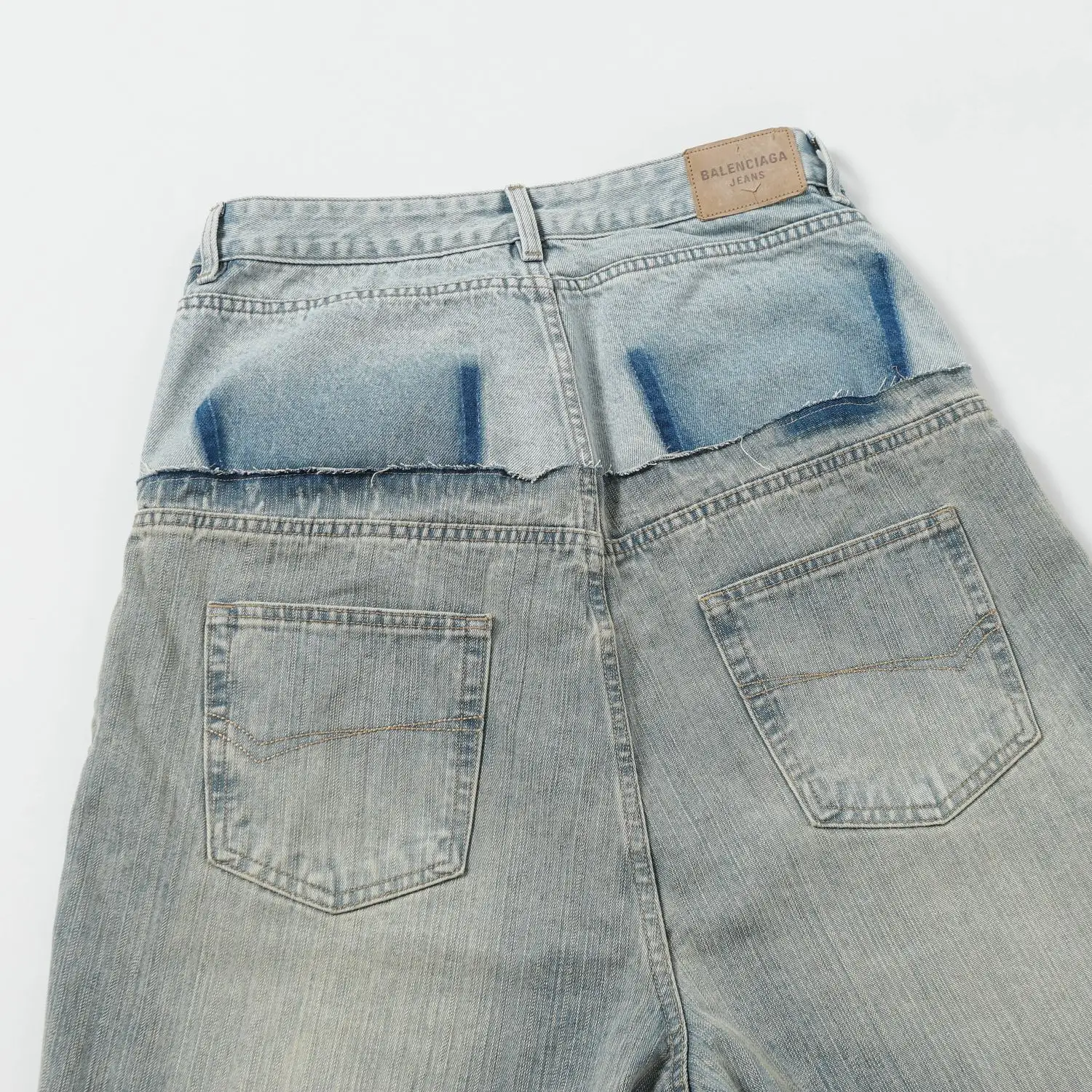 Panelled Wide-Leg Denim Jeans D28019915 — view 20