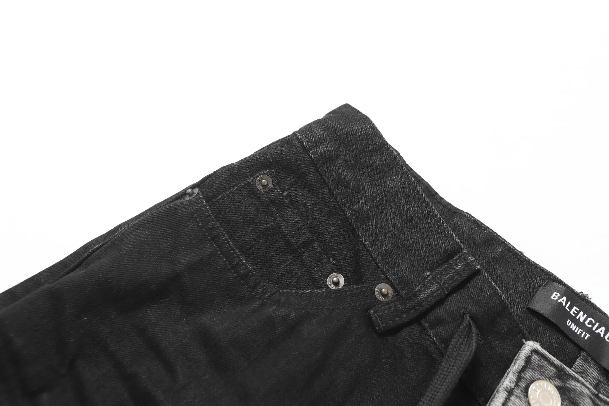 Asymmetric Paneled Straight-Leg Jeans D23521858 — view 22