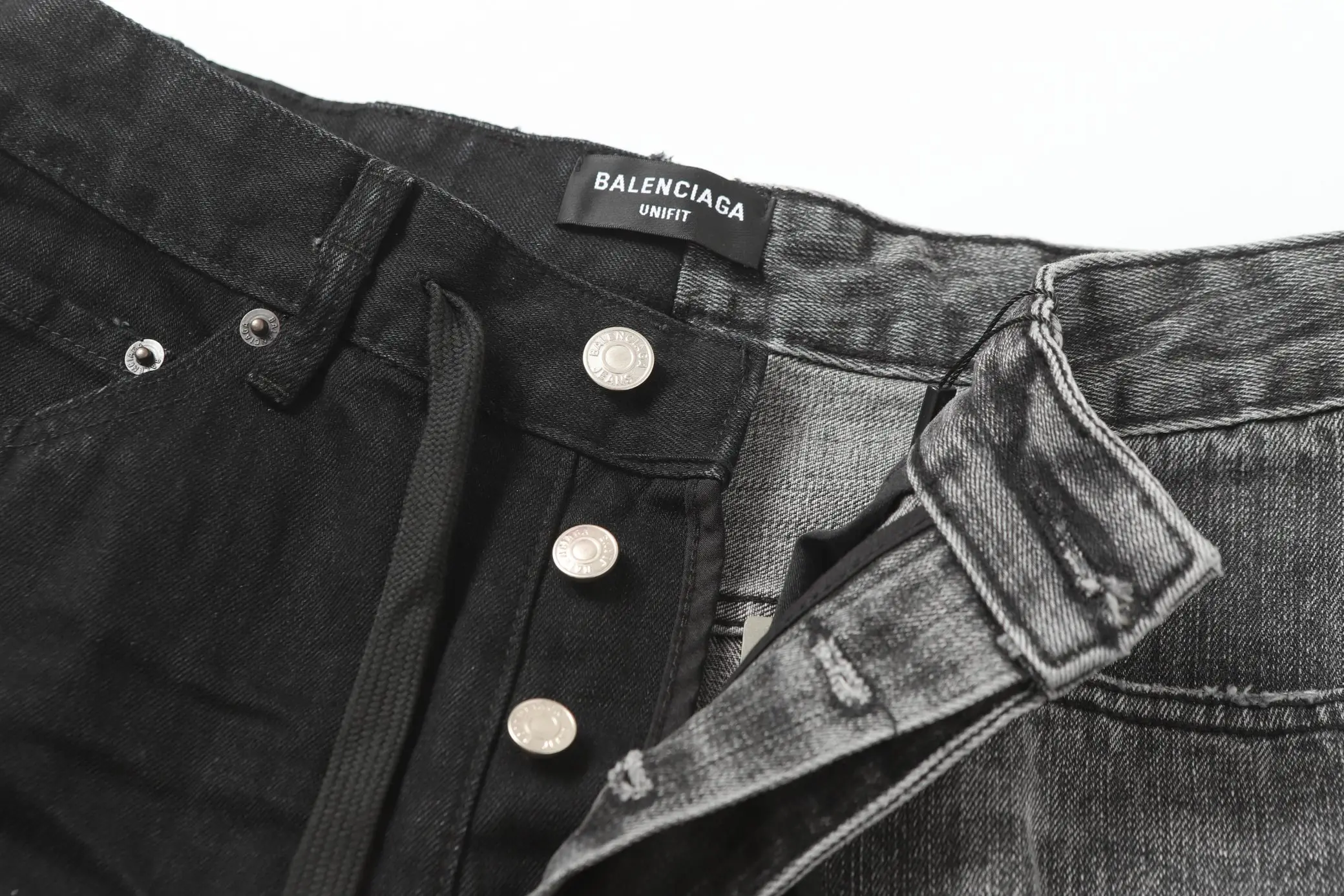 Asymmetric Paneled Straight-Leg Jeans D23521858 — view 24