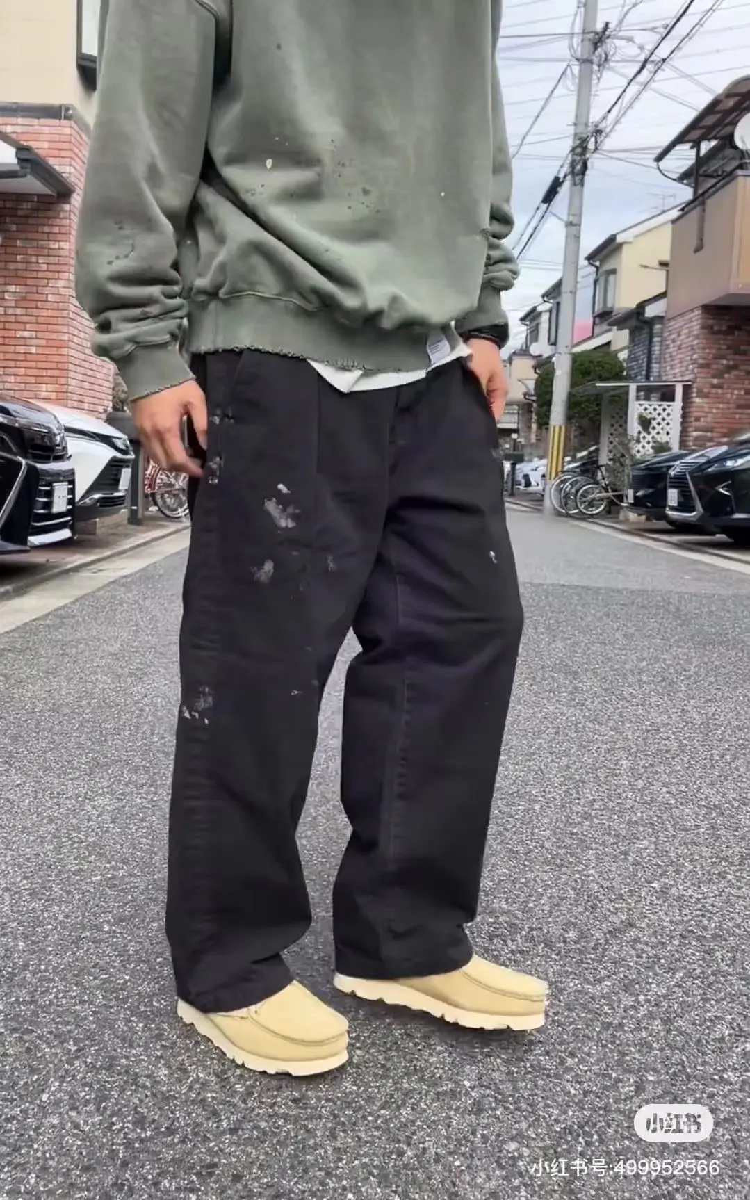Ancellm Paint-Splatter Double-Pleat Trousers D18521852 — view 3