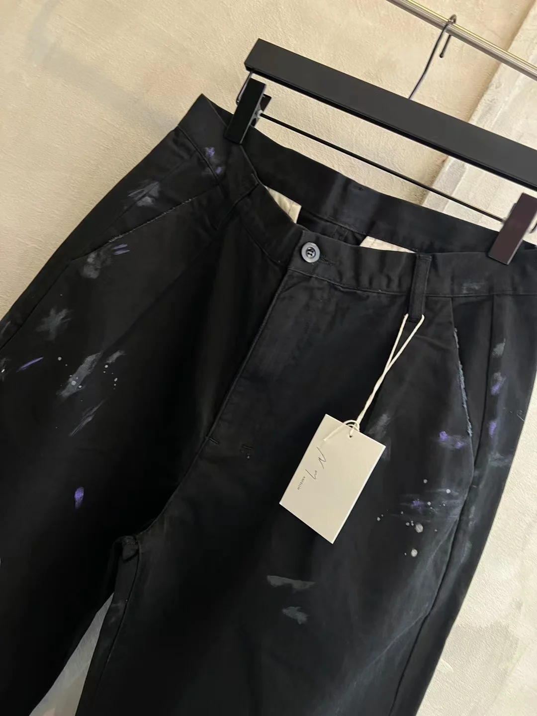Ancellm Paint-Splatter Double-Pleat Trousers D18521852 — view 12