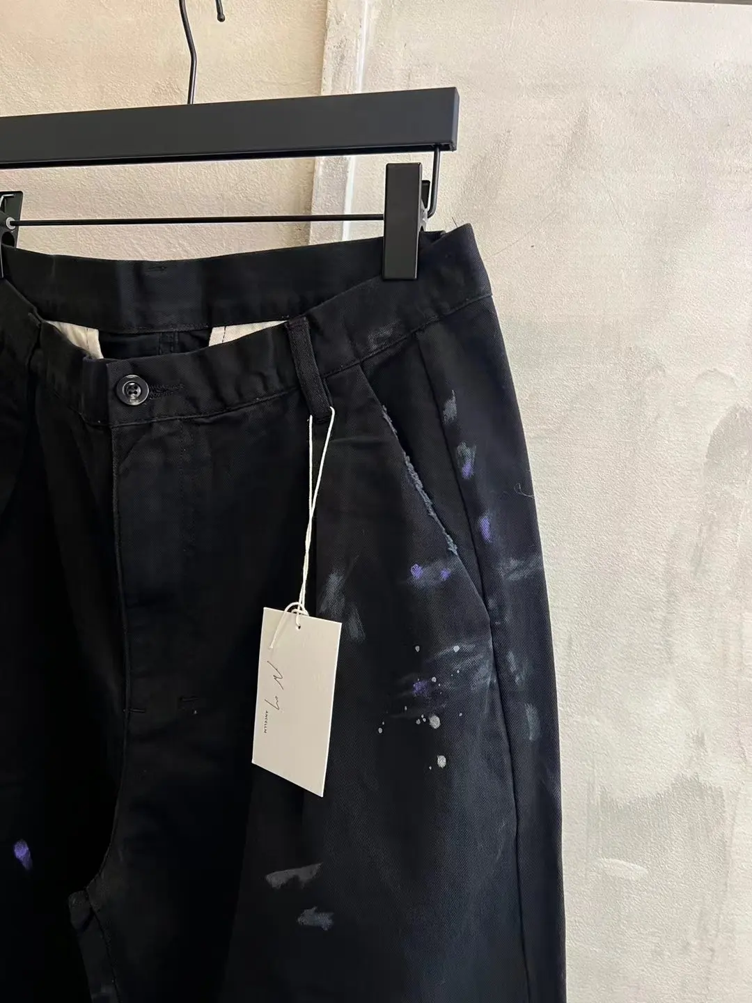 Ancellm Paint-Splatter Double-Pleat Trousers D18521852 — view 13
