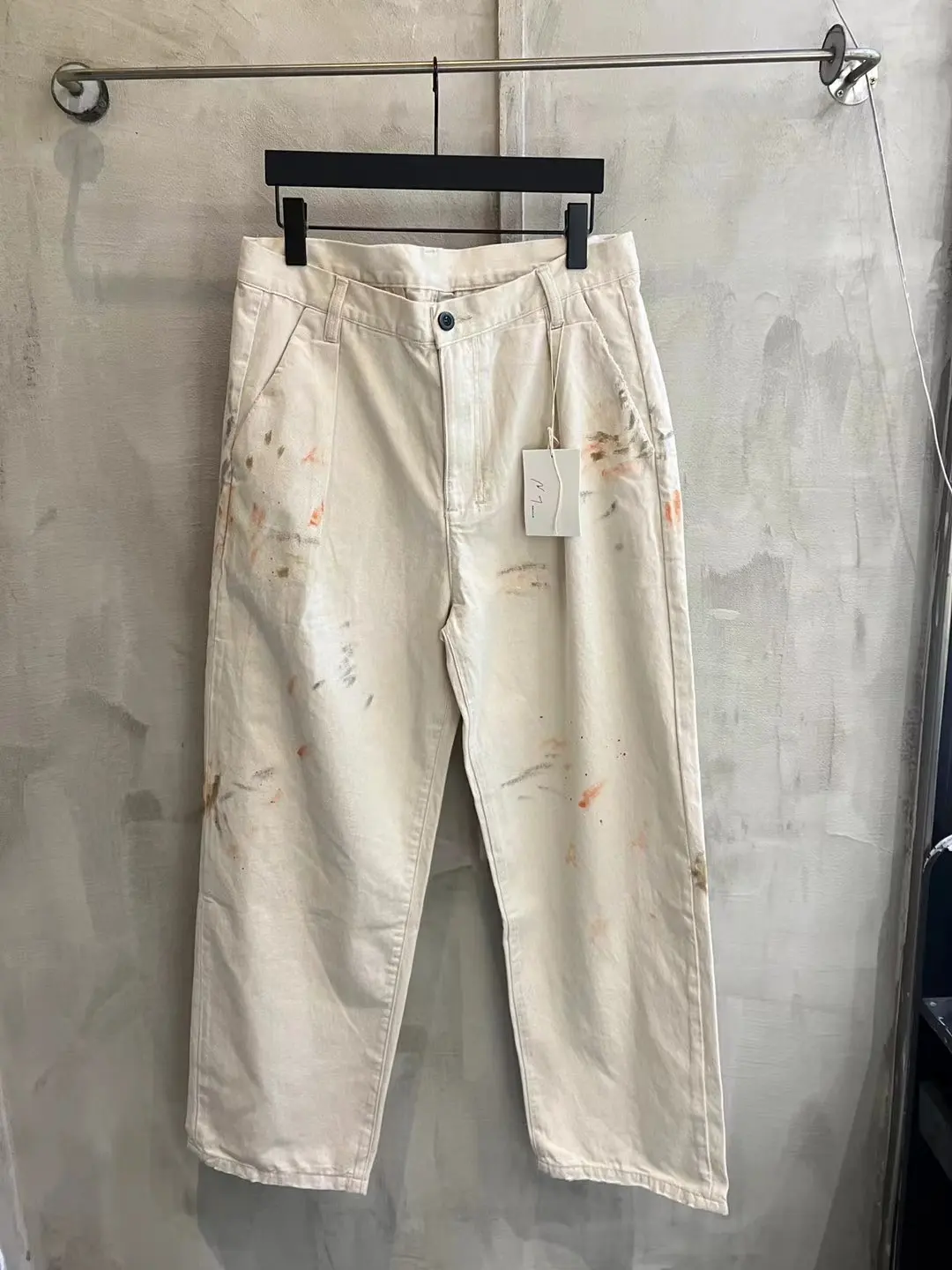 Ancellm Paint-Splatter Double-Pleat Trousers D18521852 — view 27