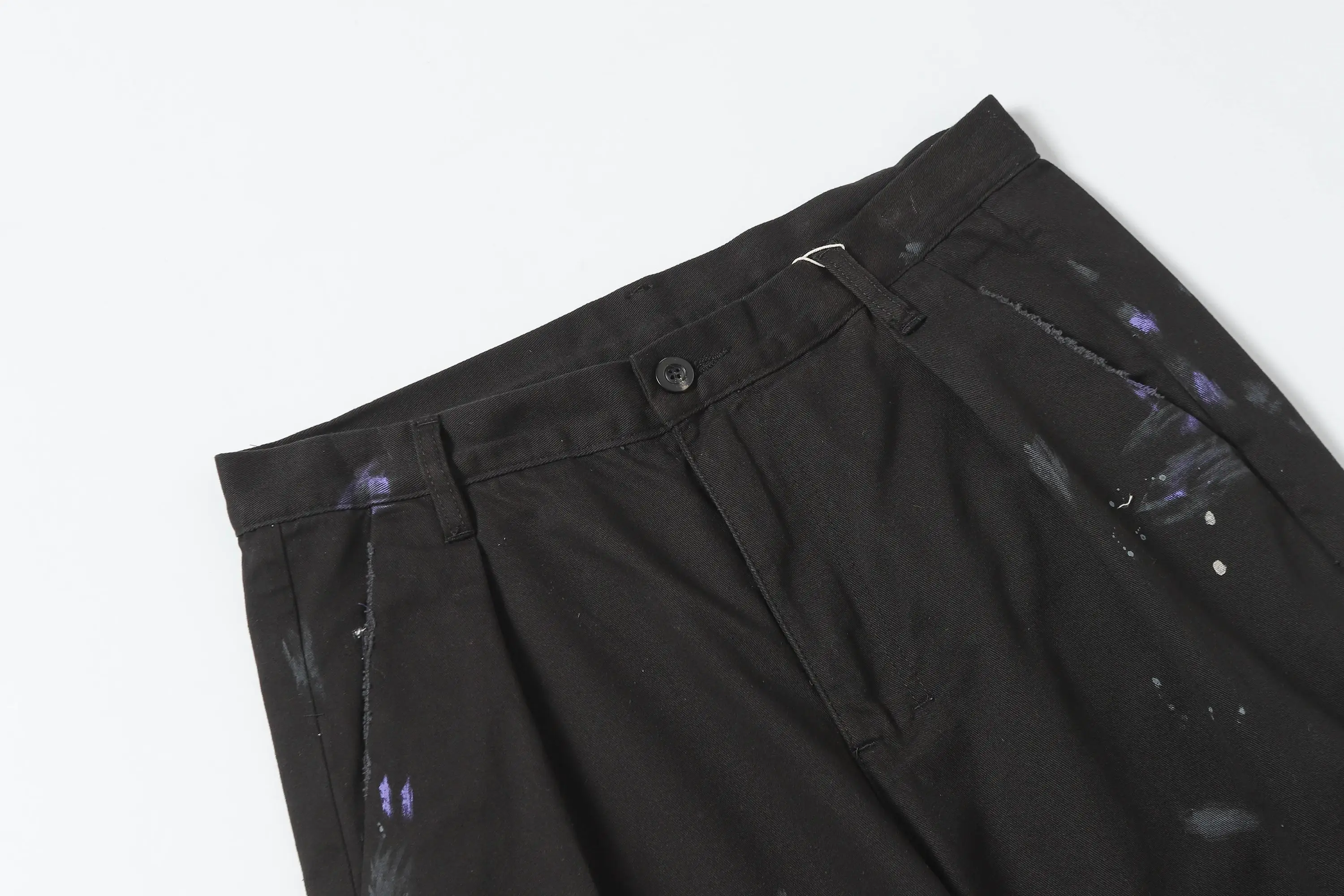 Ancellm Paint-Splatter Double-Pleat Trousers D18521852 — view 37