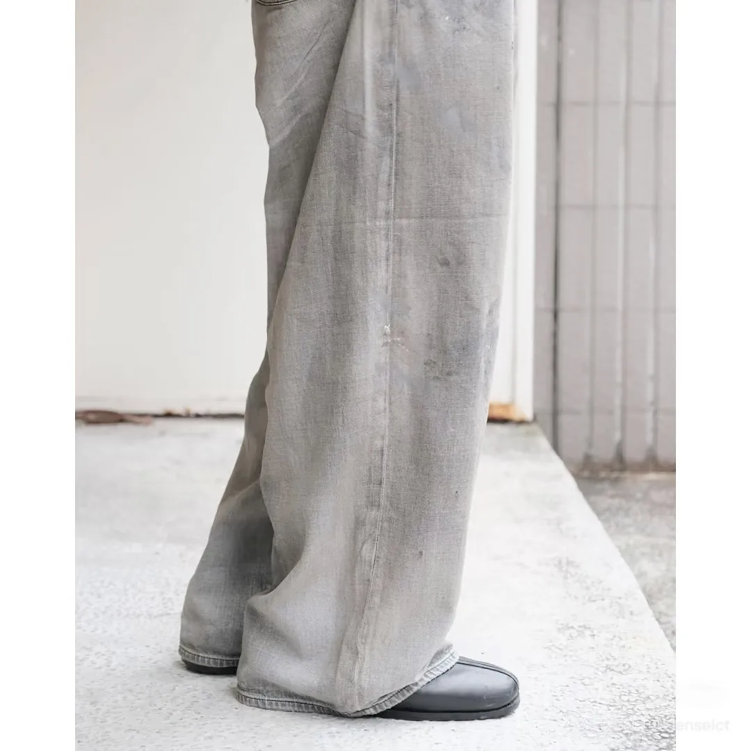 Ancellm Distressed Wide-Leg Denim Trousers D20521863 — view 5