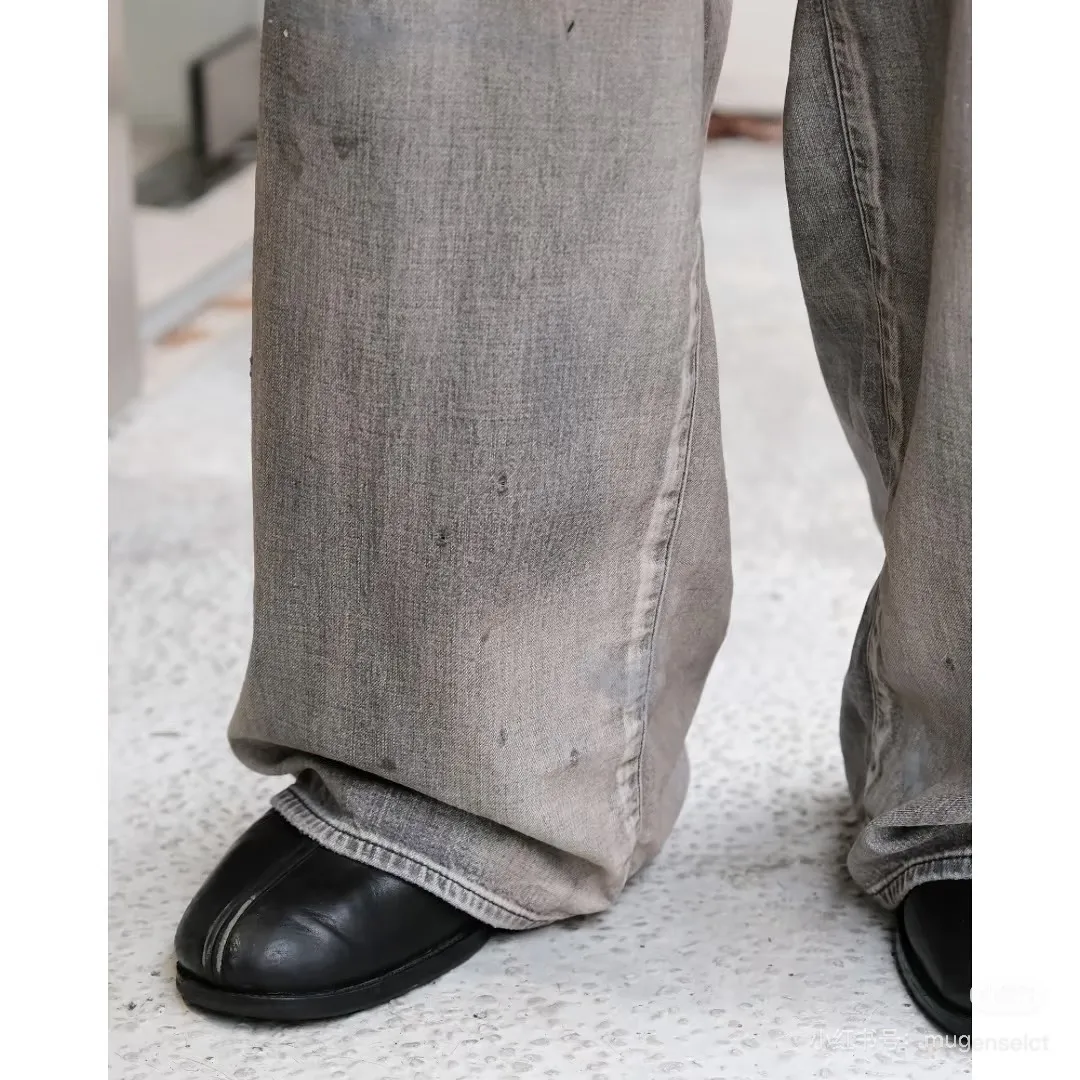 Ancellm Distressed Wide-Leg Denim Trousers D20521863 — view 9