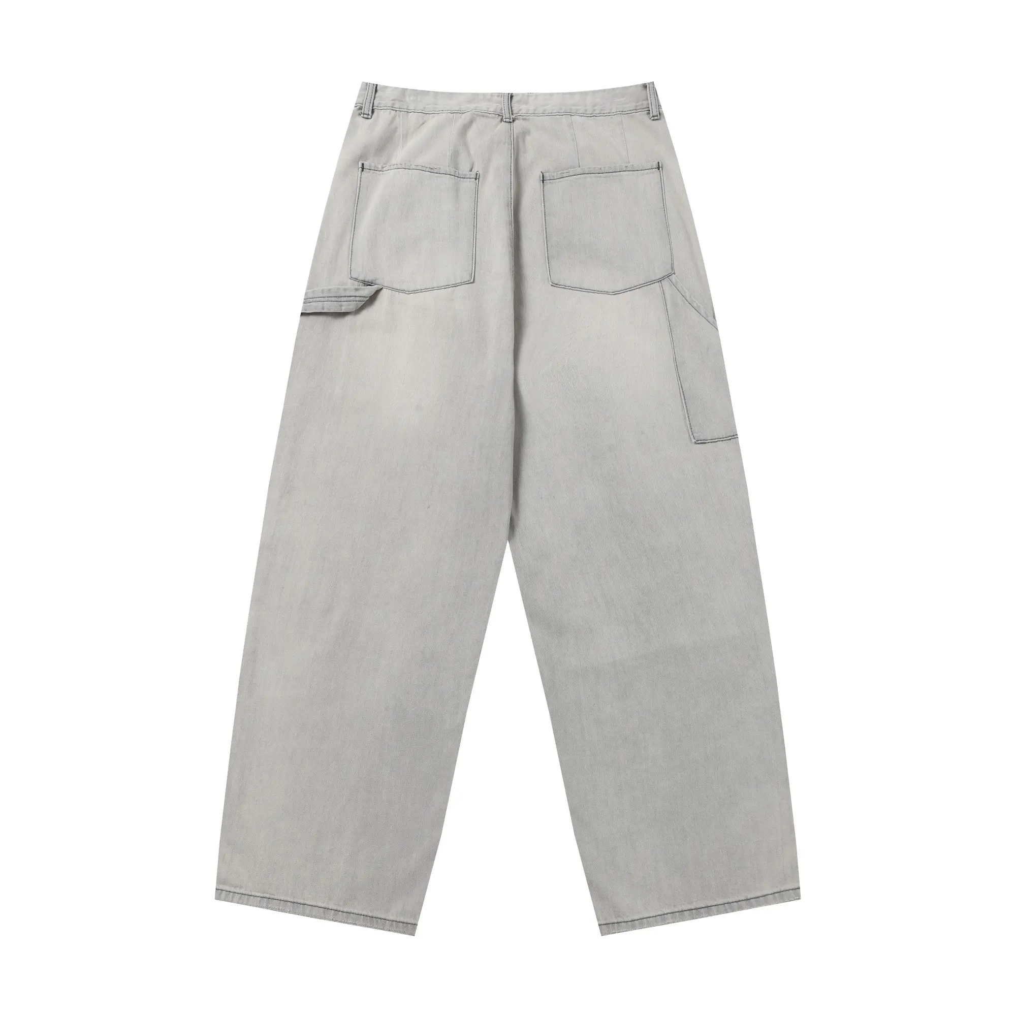 Ancellm Distressed Wide-Leg Denim Trousers D20521863 — view 11
