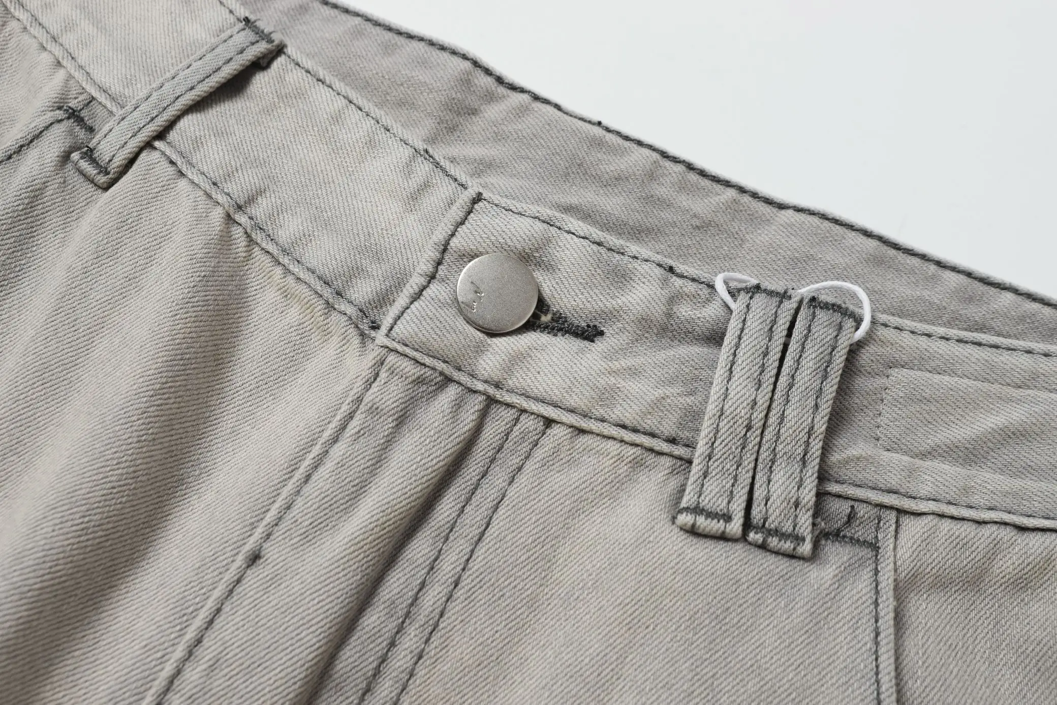 Ancellm Distressed Wide-Leg Denim Trousers D20521863 — view 12