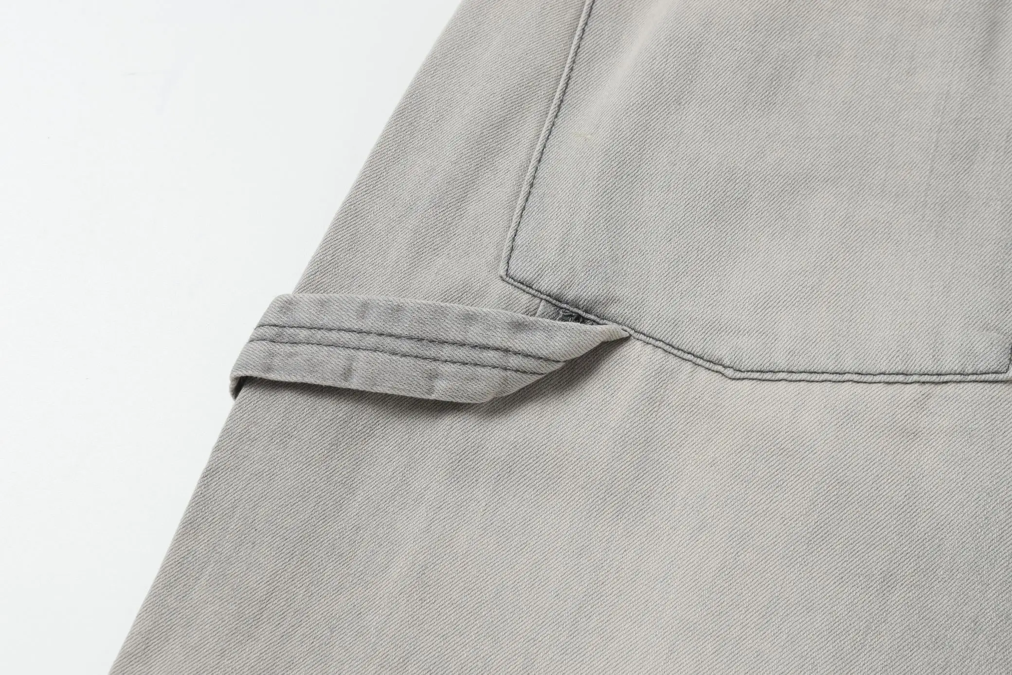 Ancellm Distressed Wide-Leg Denim Trousers D20521863 — view 14