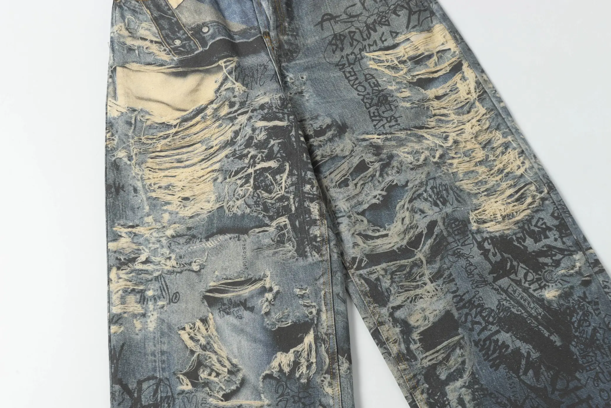 Digital Print Wide-Leg Jeans D25519936 — view 13