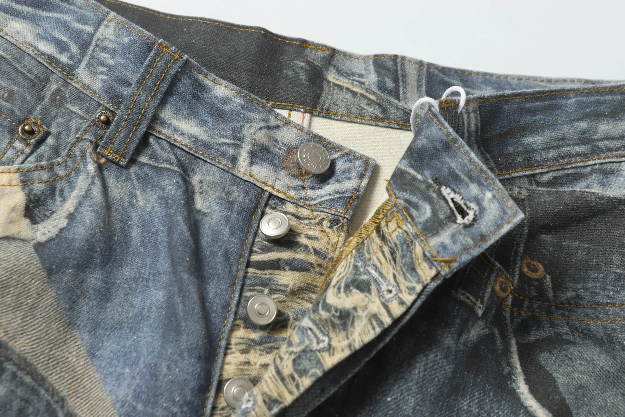 Digital Print Wide-Leg Jeans D25519936 — view 14